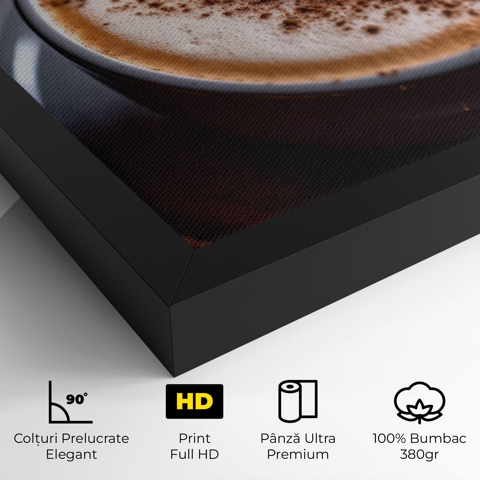 Cappuccino Coffee Close Up mockup 4