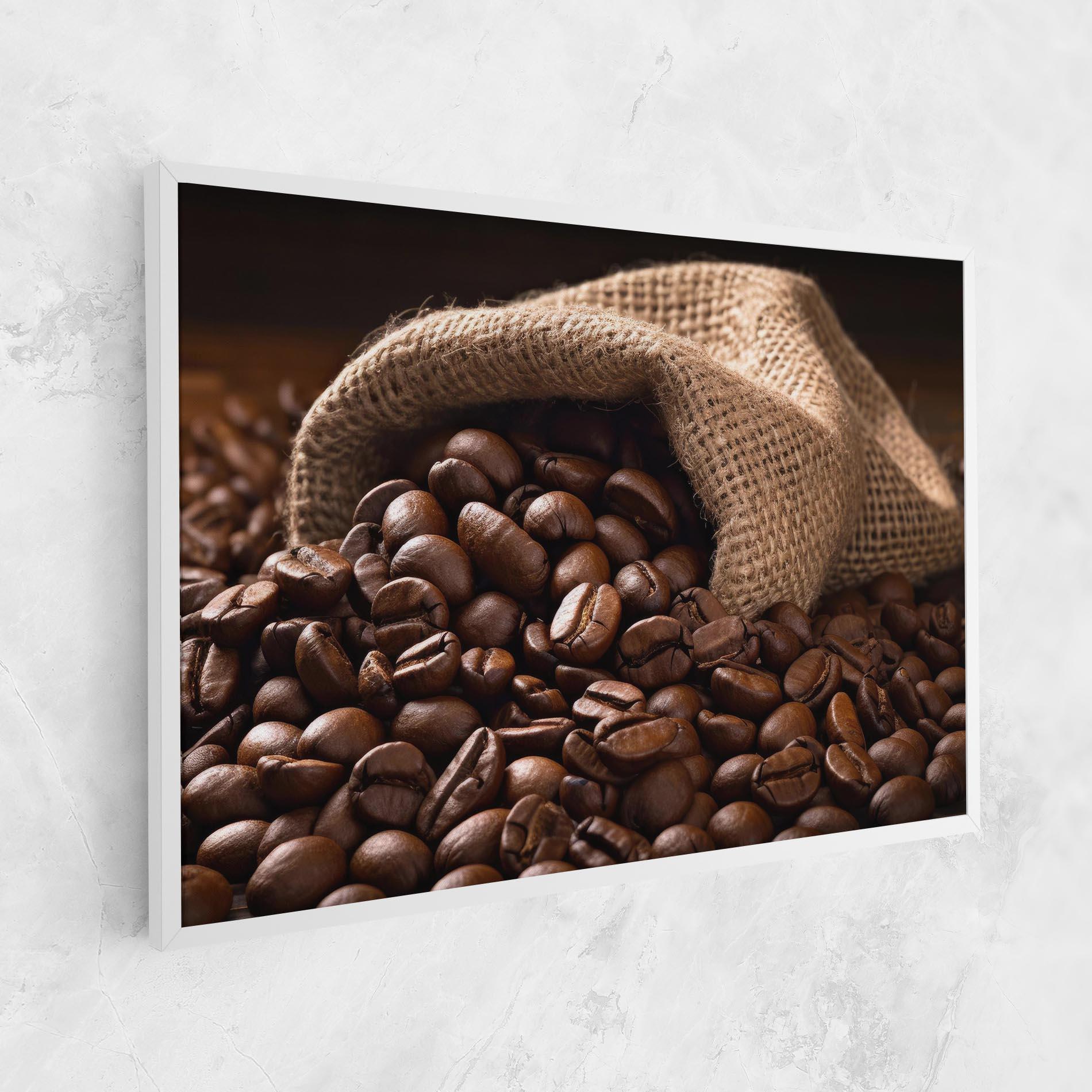 Tablou Canvas Bag Of Coffee Beans mockup 1