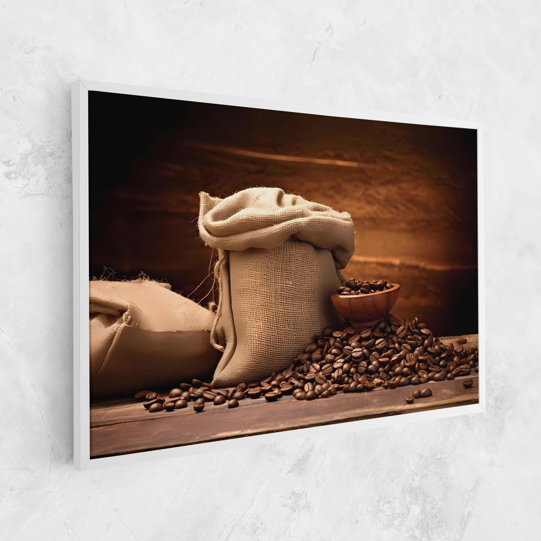 Tablou Canvas Big Bag Of Coffee Beans mockup 1