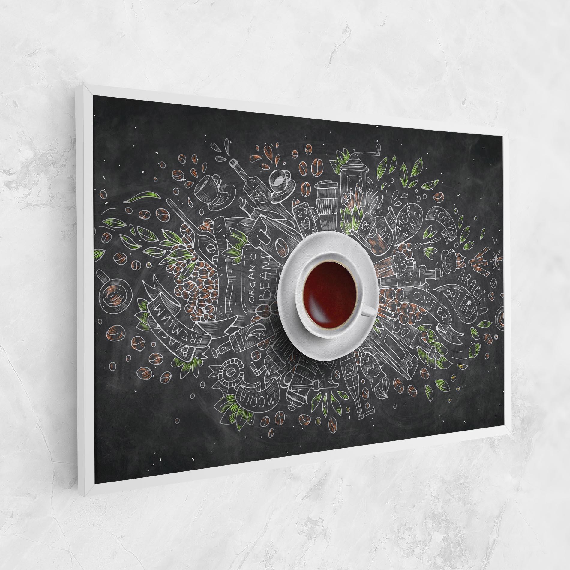 Tablou Canvas Black Board Coffee mockup 1