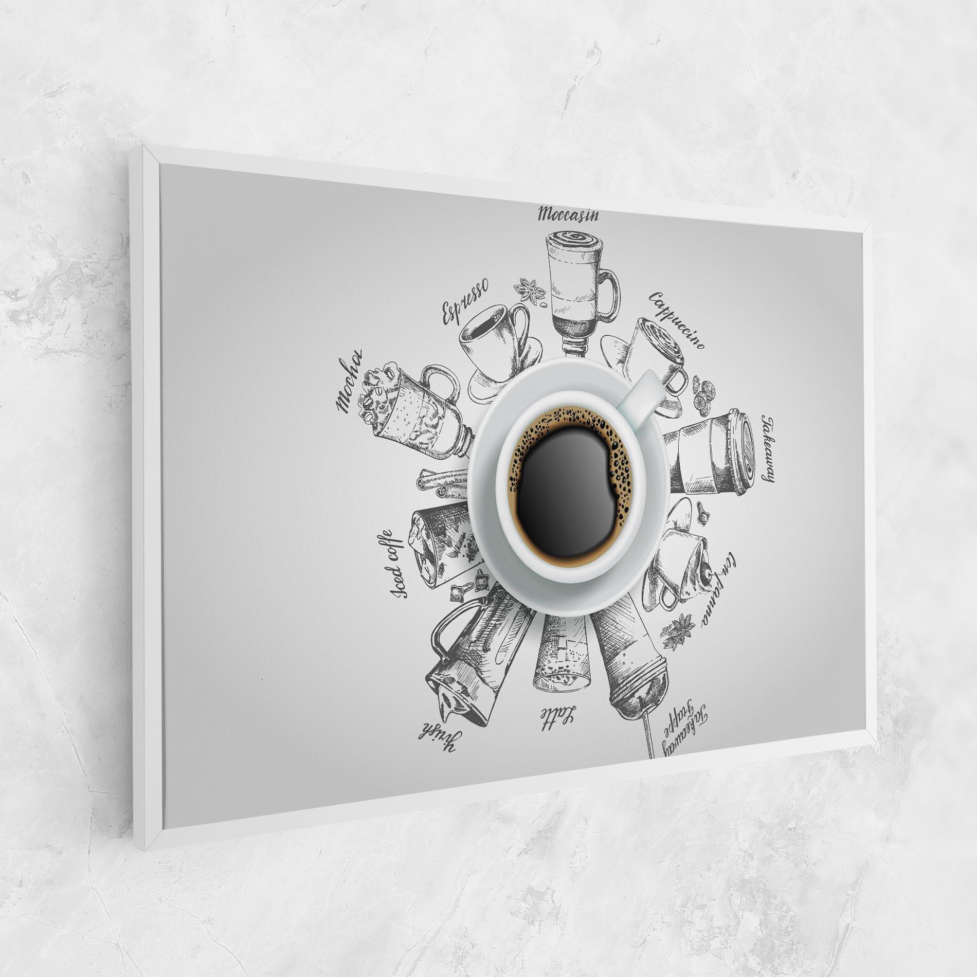 Tablou Canvas Coffee List mockup 1