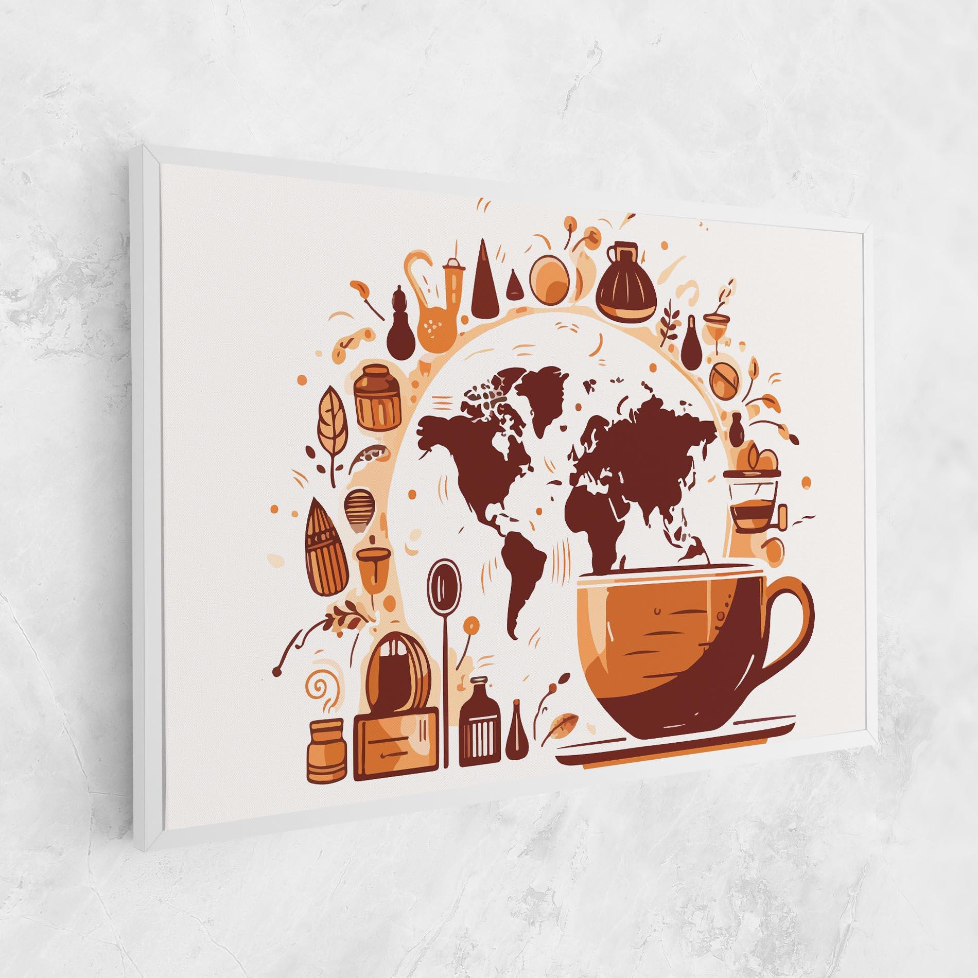 Tablou Canvas Coffee Map mockup 1