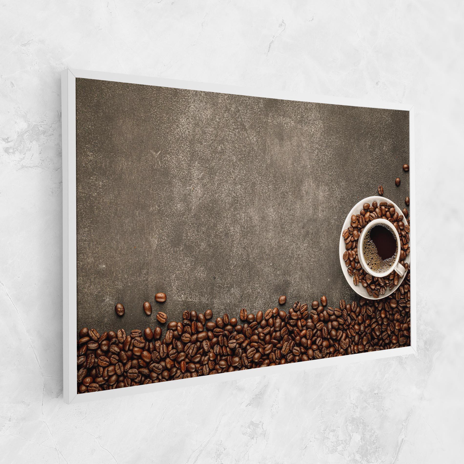 Tablou Canvas Coffee On Grey Table mockup 1