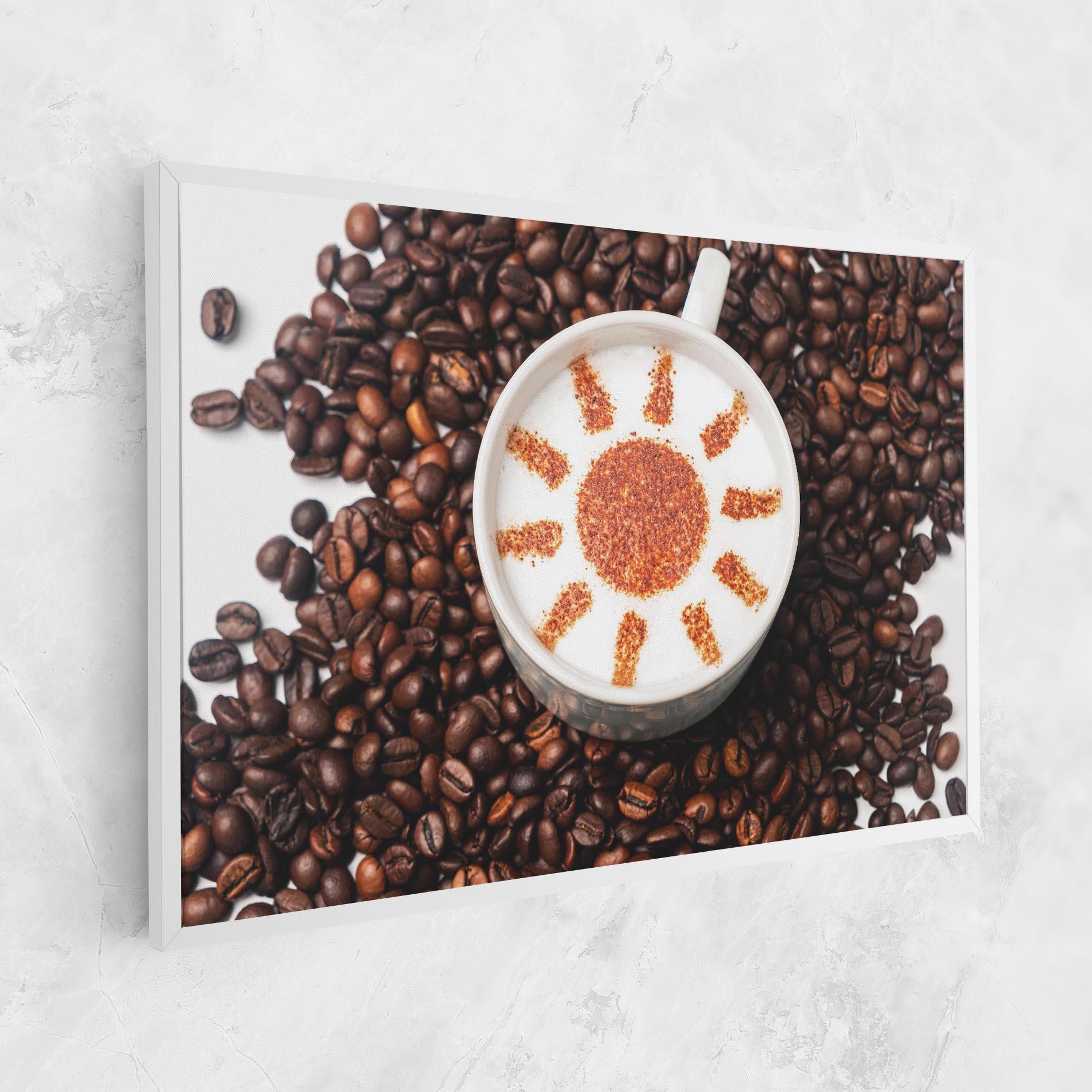 Tablou Canvas Sun Pattern Coffee mockup 1