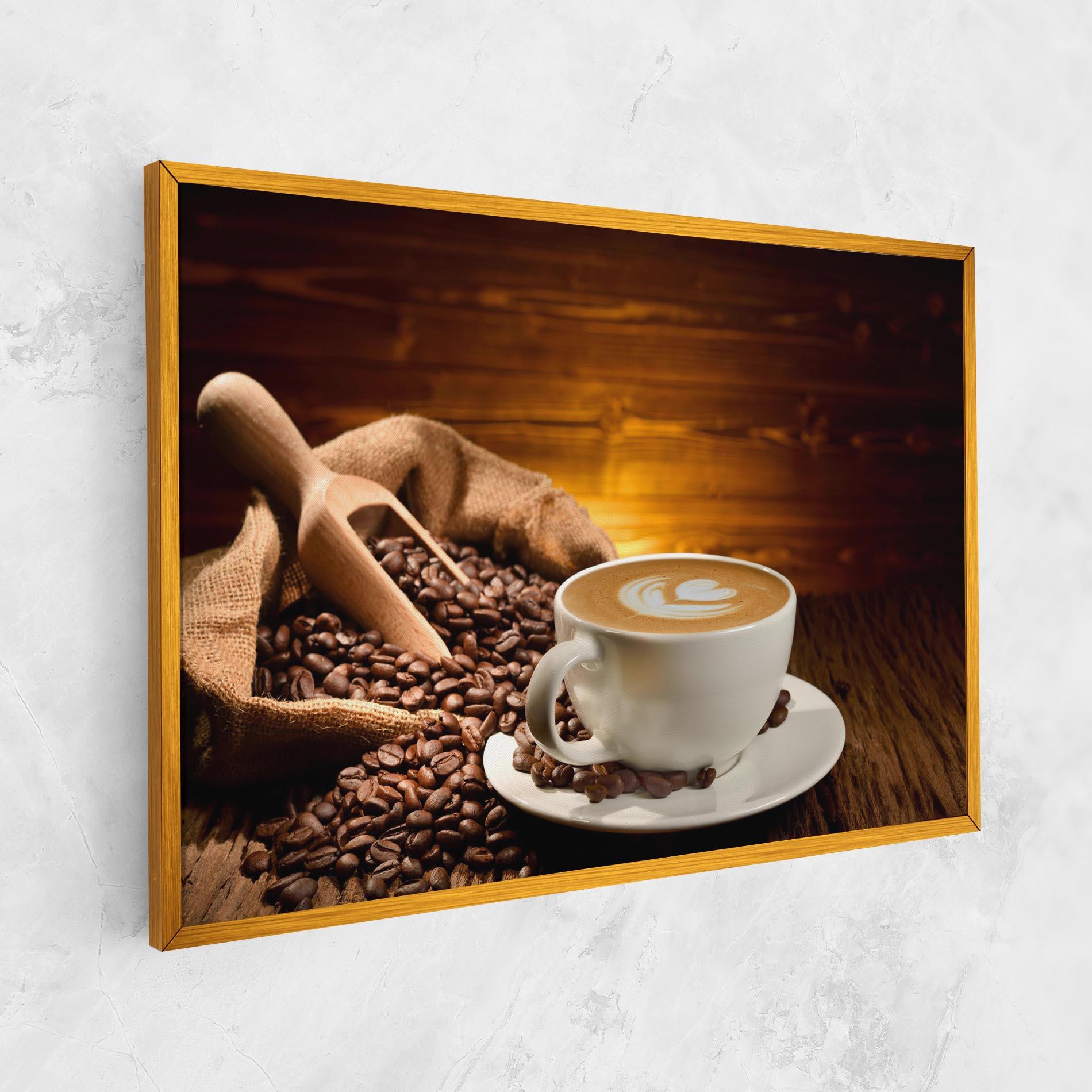 Tablou Canvas Latte Coffee mockup 1