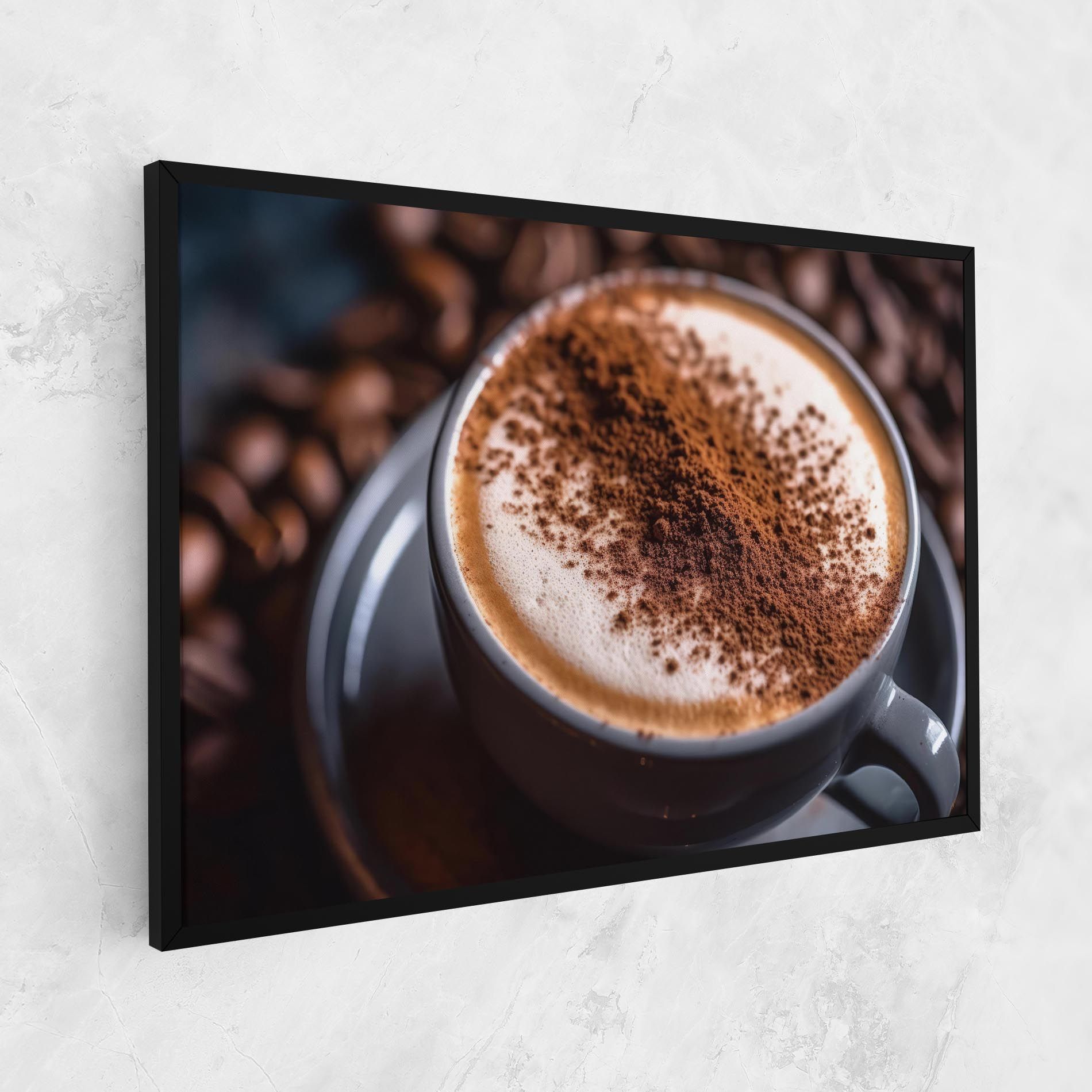 Cappuccino Coffee Close Up mockup 1