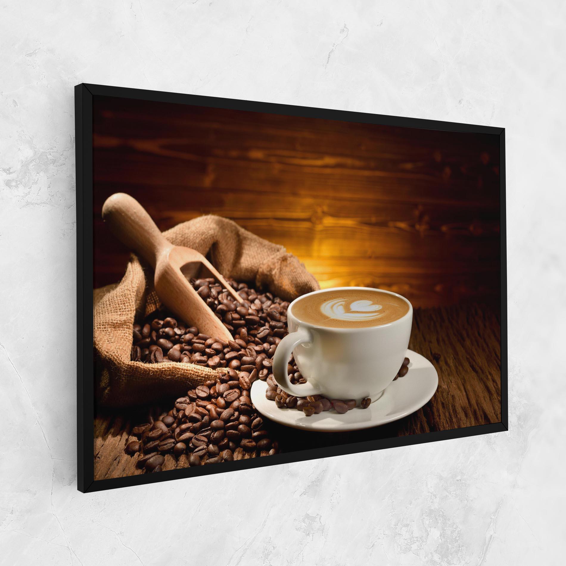 Tablou Canvas Latte Coffee mockup 1