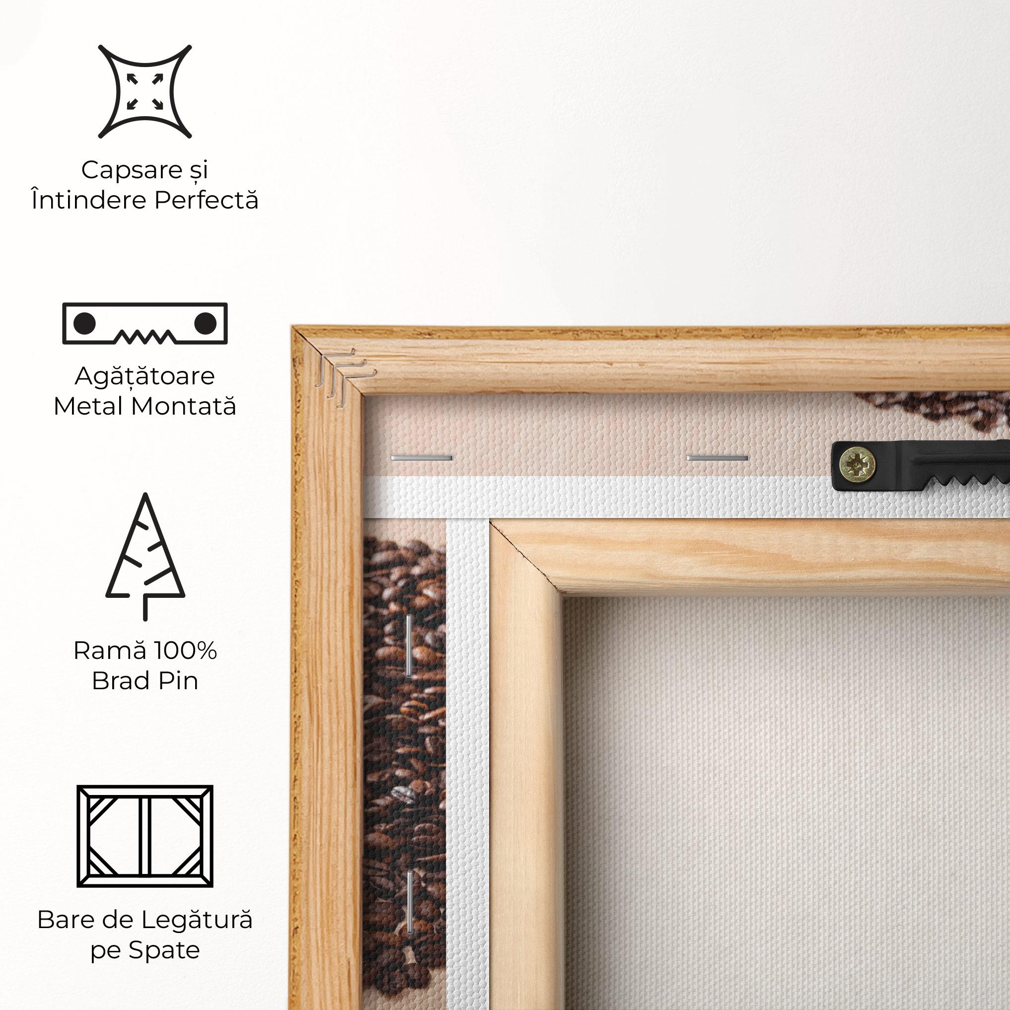 Tablou Canvas Heart Coffee Beans mockup 5