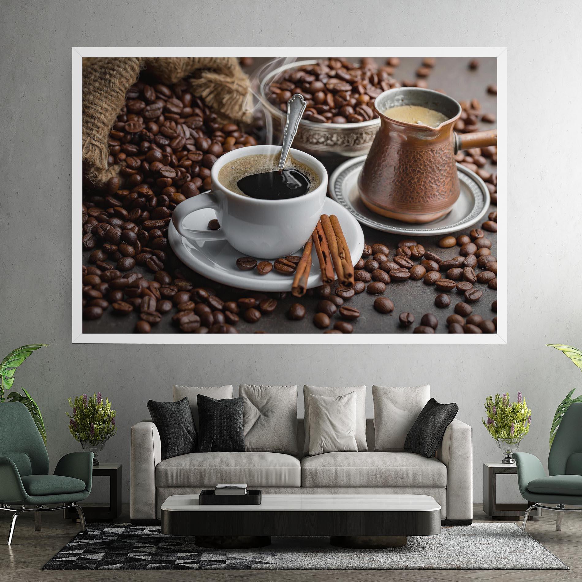 Tablou Canvas Black Coffee Beans mockup 7