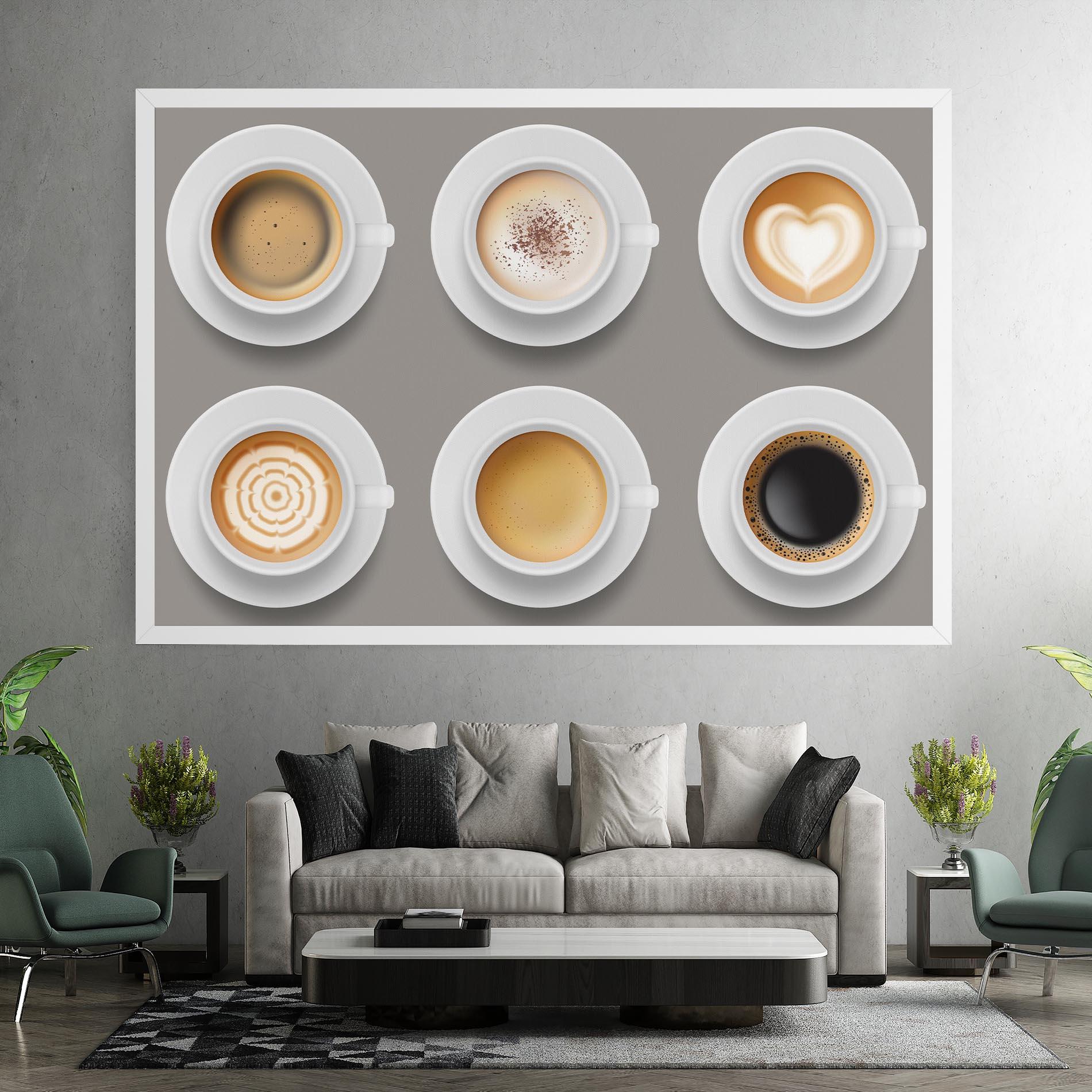 Tablou Canvas Coffee Cups Mix mockup 7