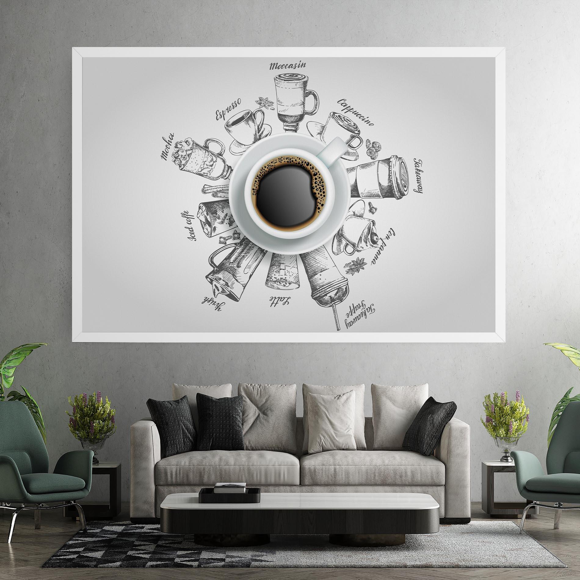 Tablou Canvas Coffee List mockup 7