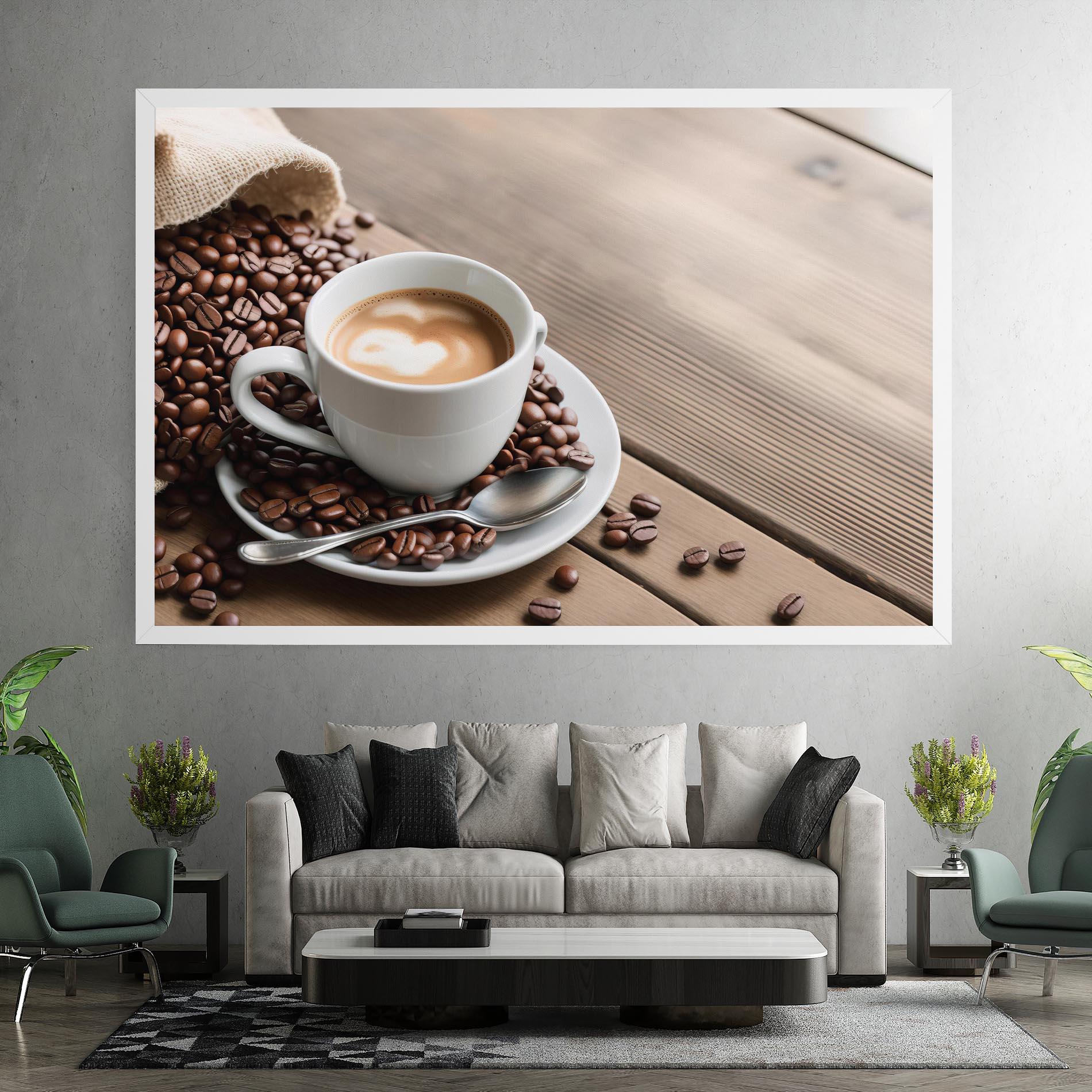 Tablou Canvas Coffee On Table mockup 7