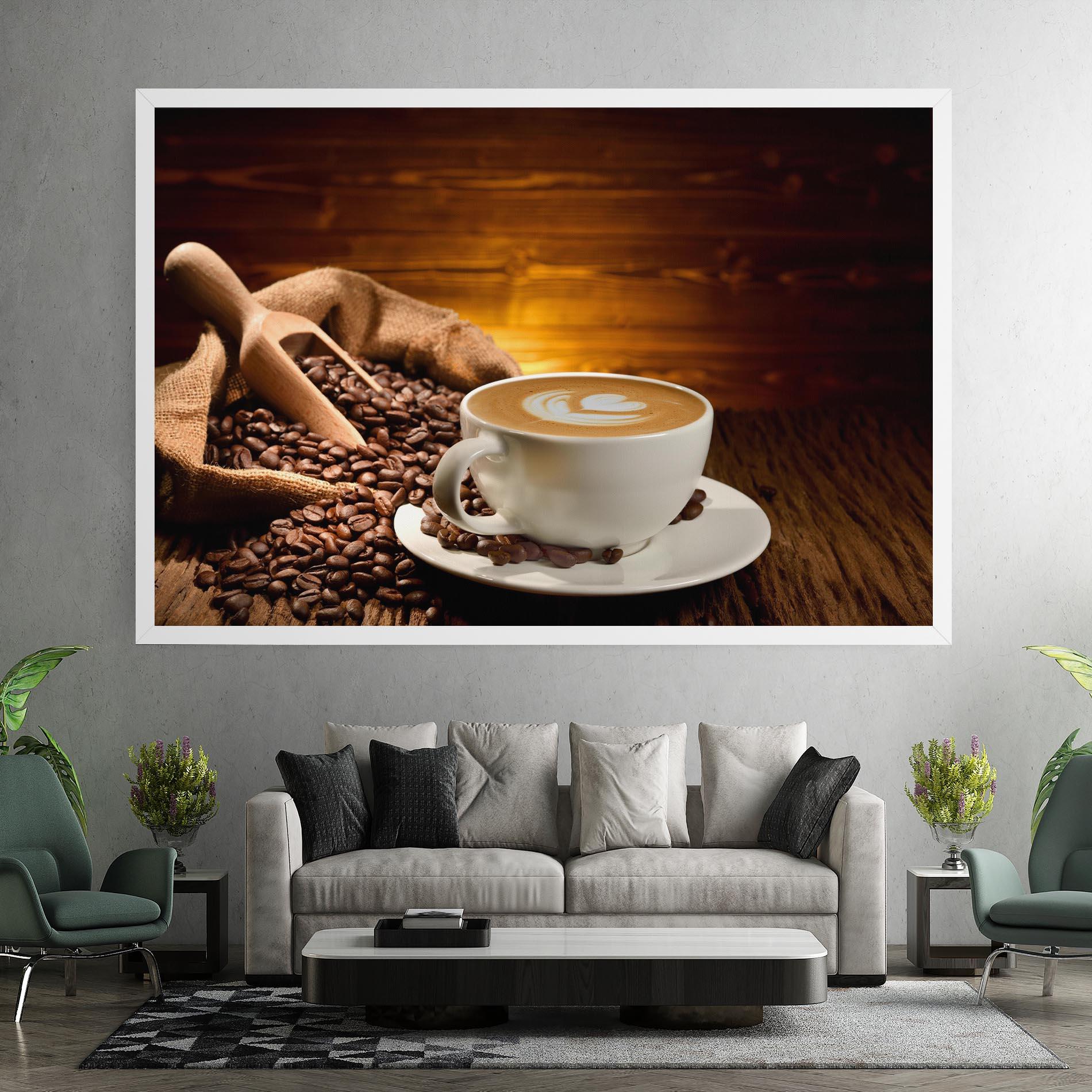 Tablou Canvas Latte Coffee mockup 7