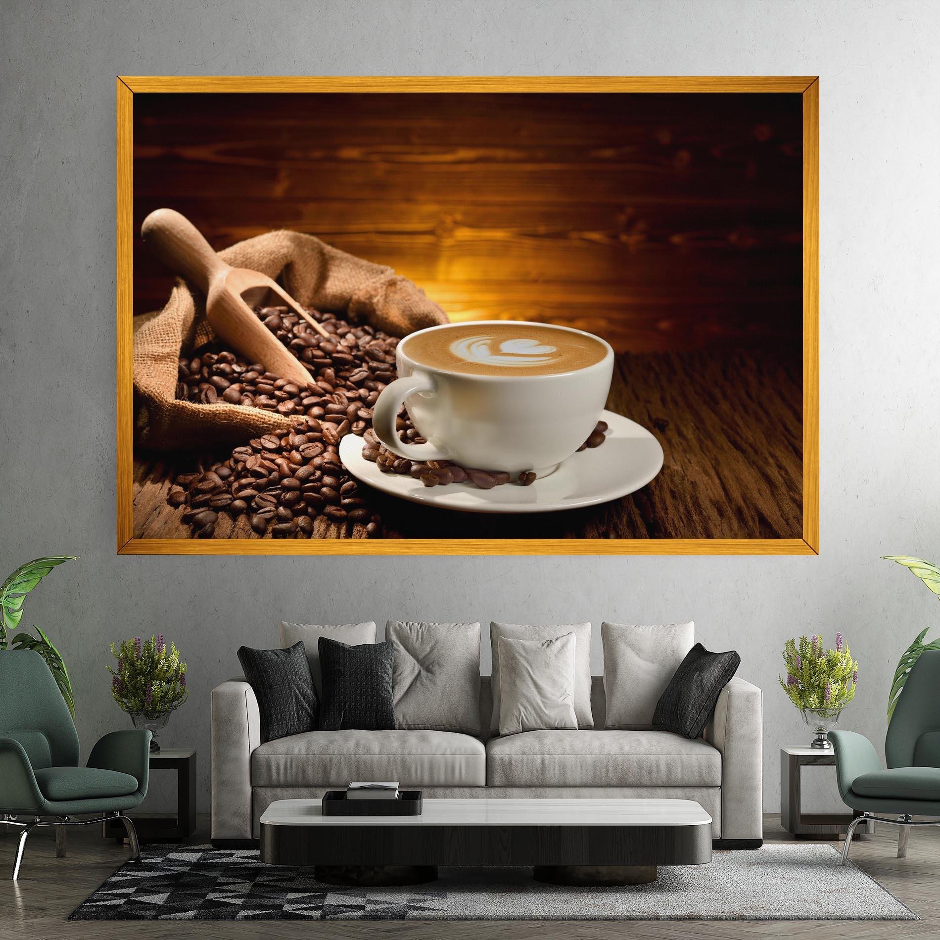Tablou Canvas Latte Coffee mockup 7