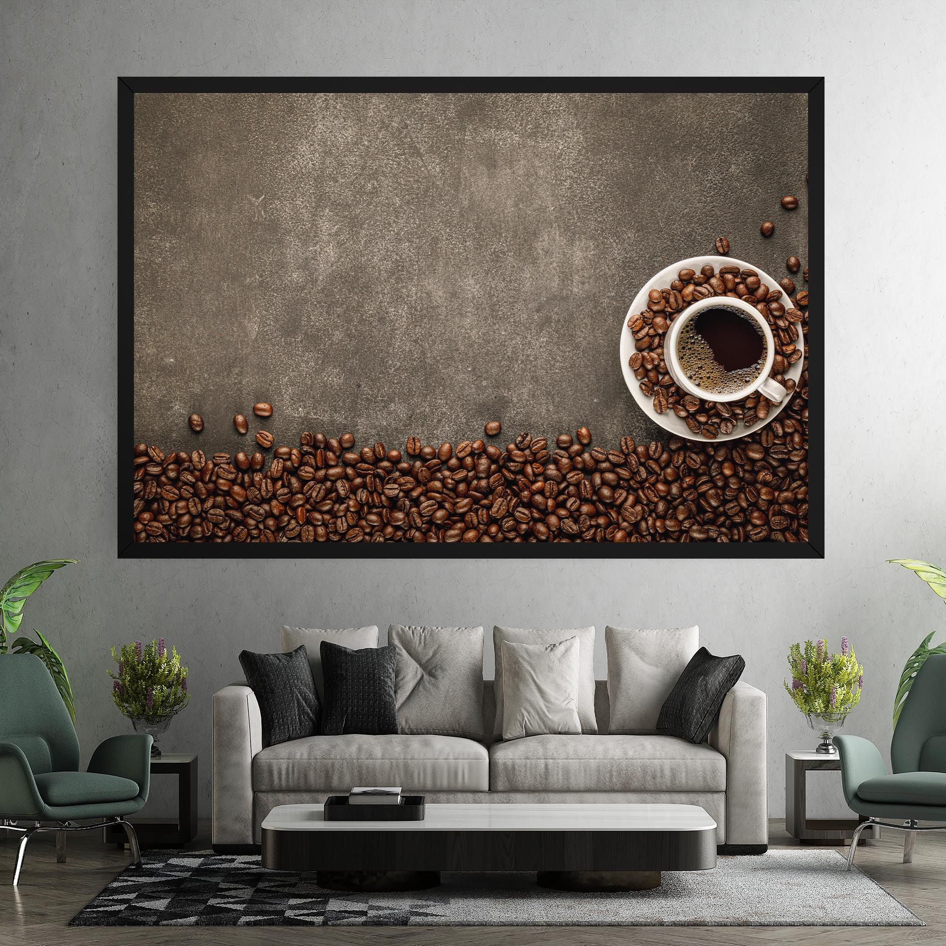 Coffee On Grey Table mockup 7