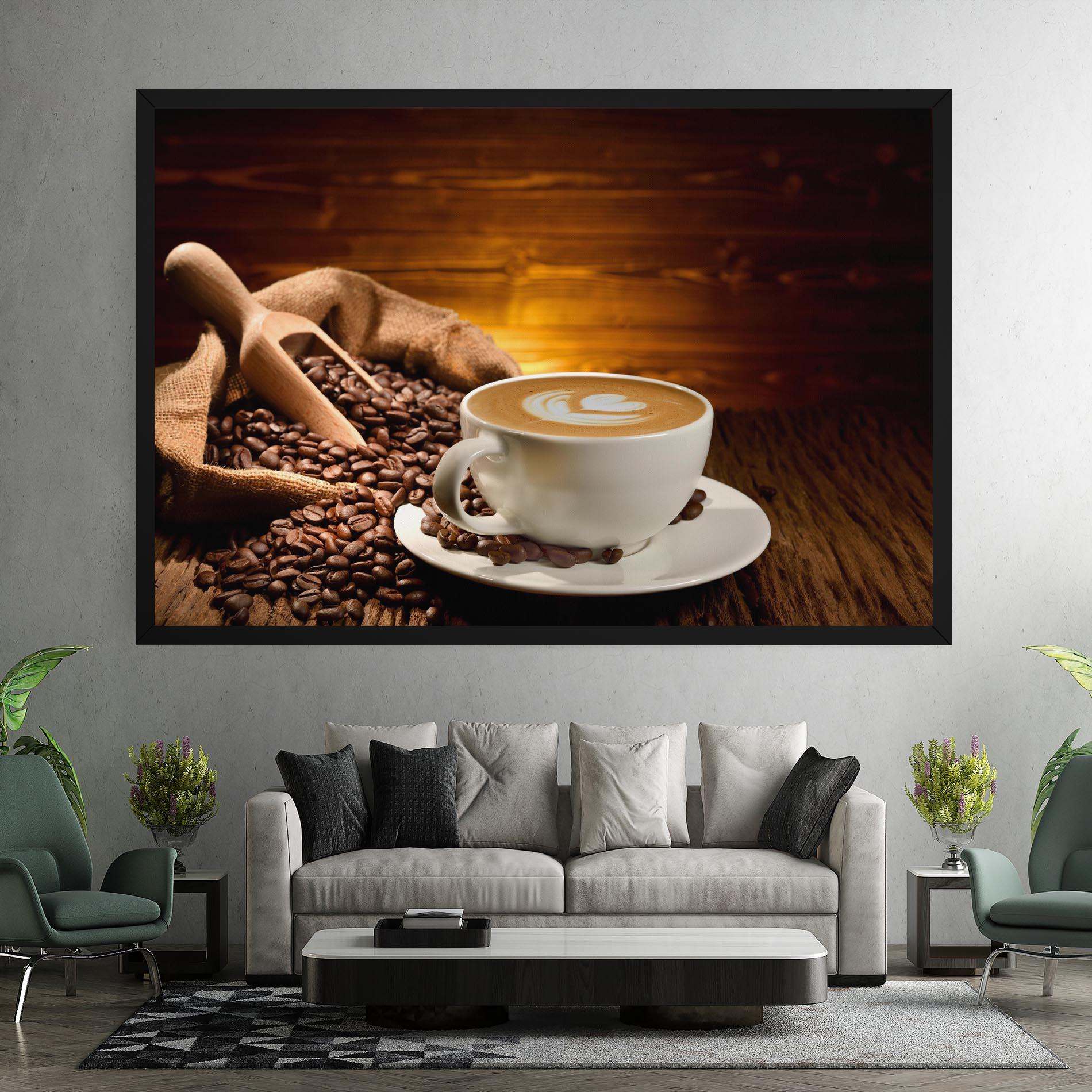 Tablou Canvas Latte Coffee mockup 7