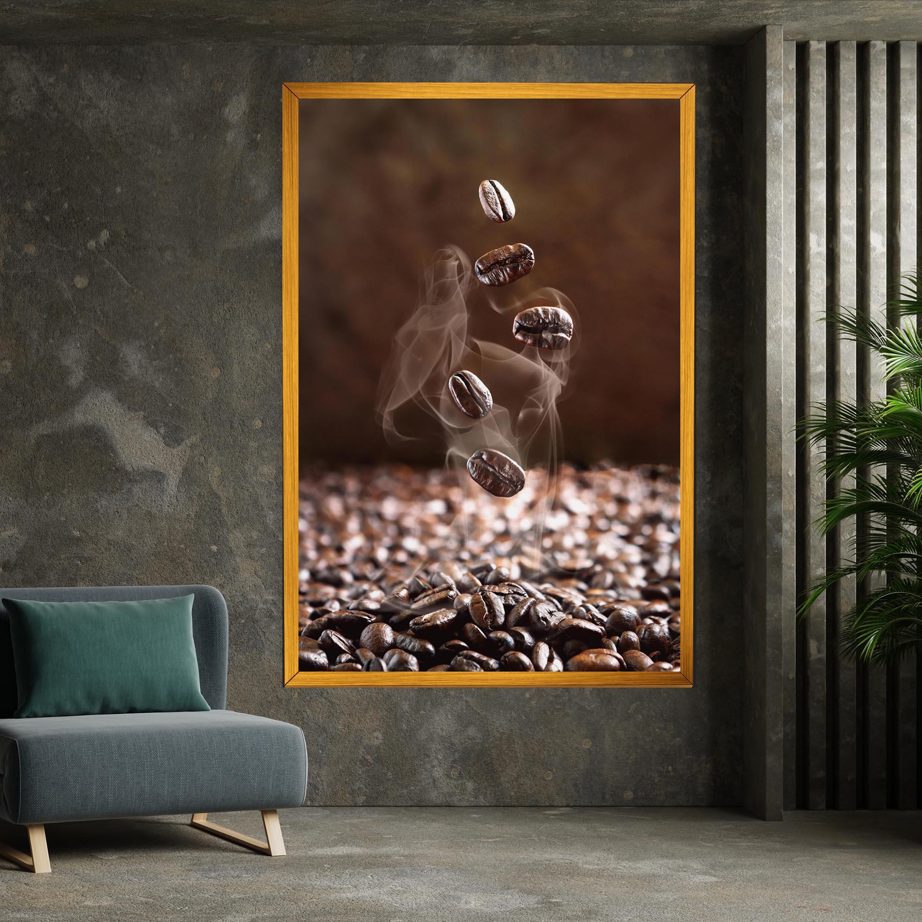 Tablou Canvas Close Up Falling Beans mockup 7