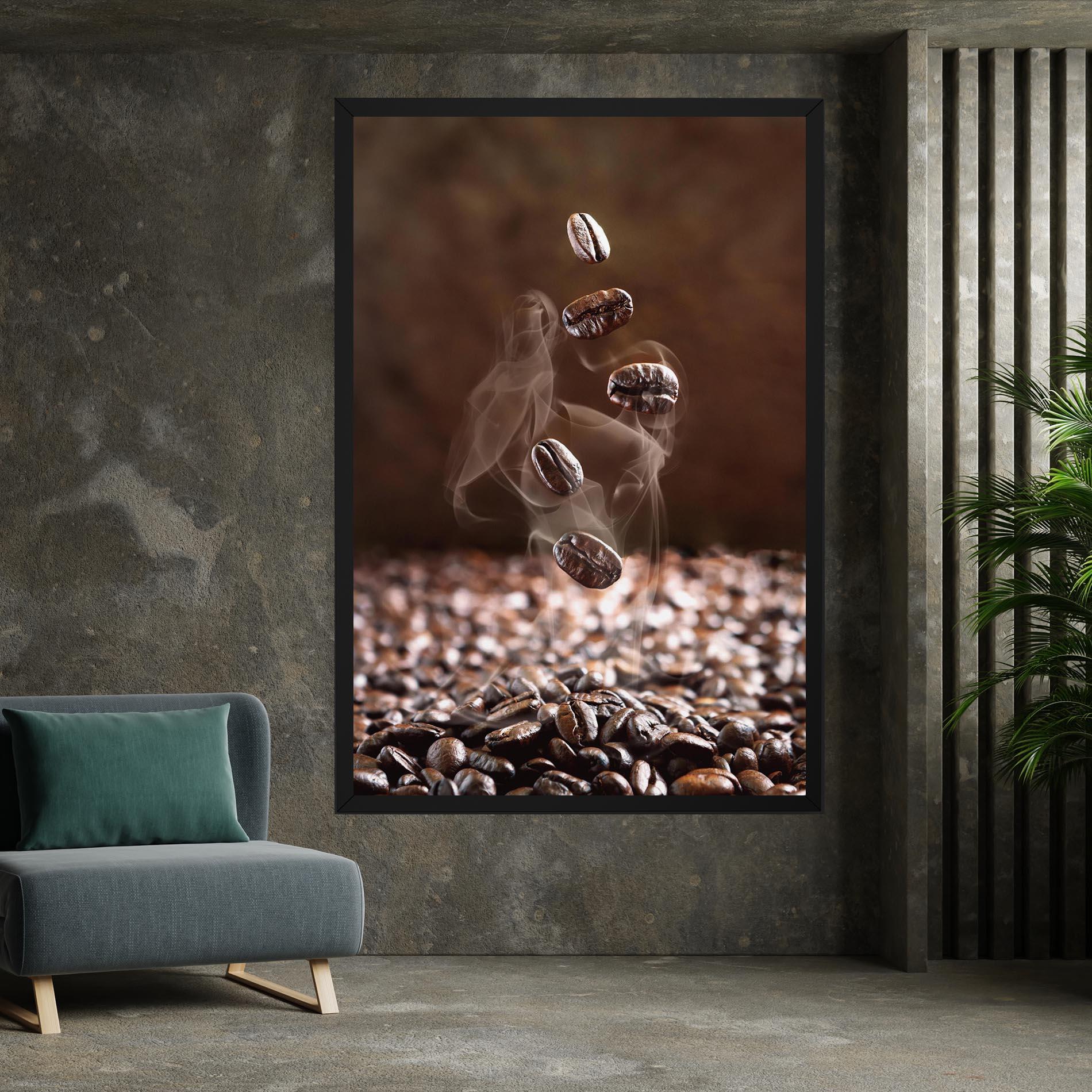 Tablou Canvas Close Up Falling Beans mockup 7