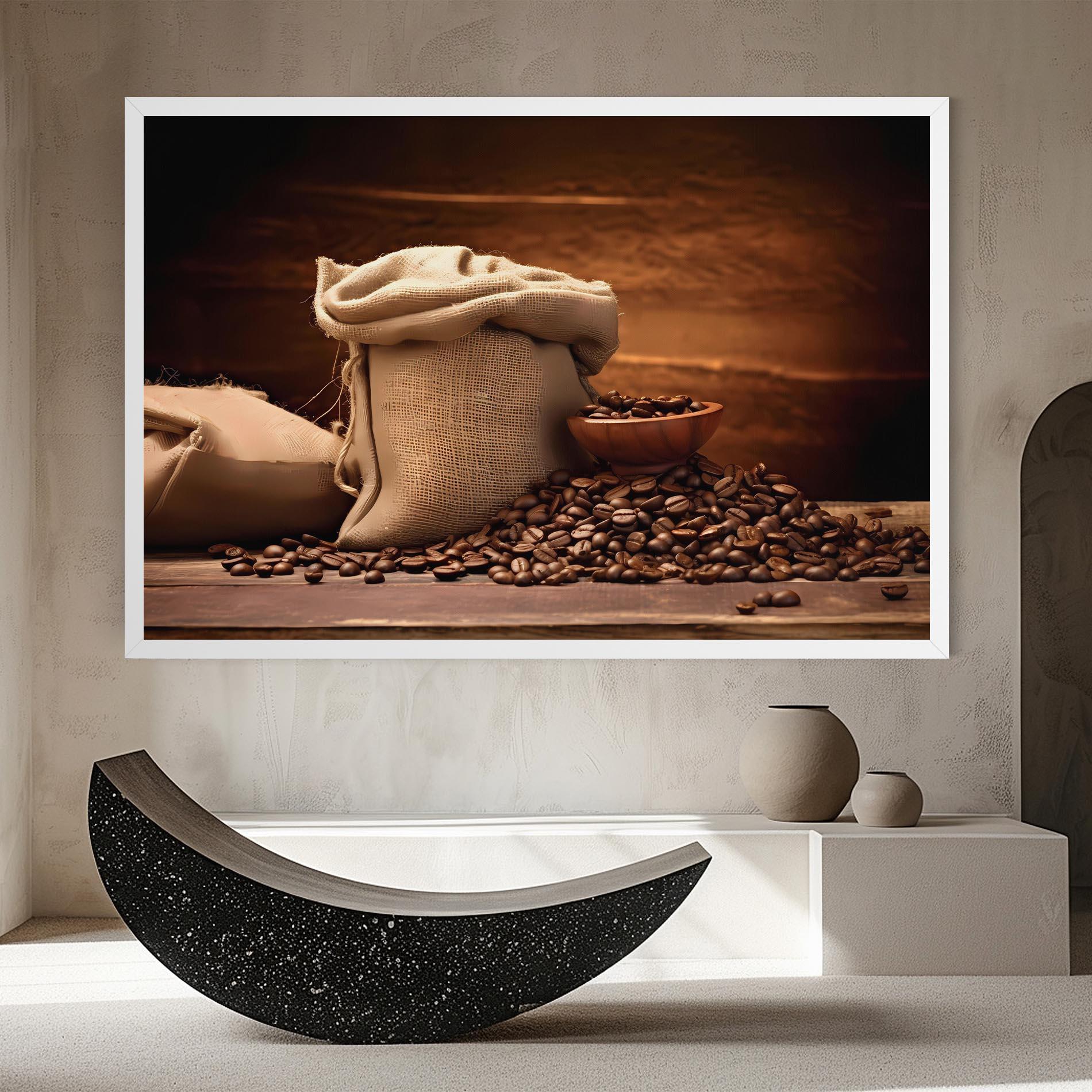 Tablou Canvas Big Bag Of Coffee Beans mockup 8