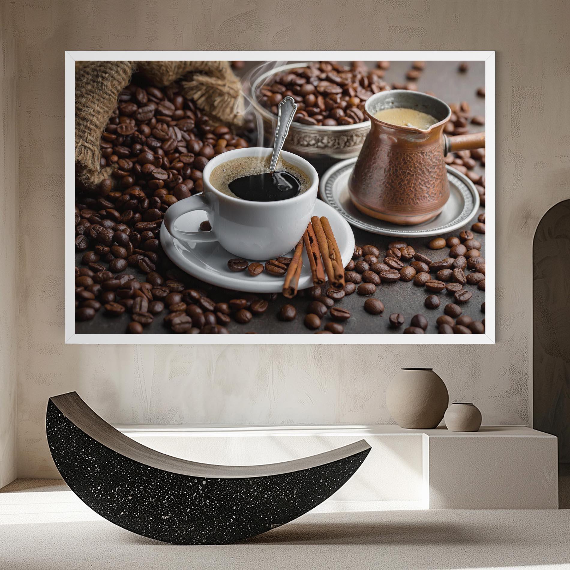 Tablou Canvas Black Coffee Beans mockup 8