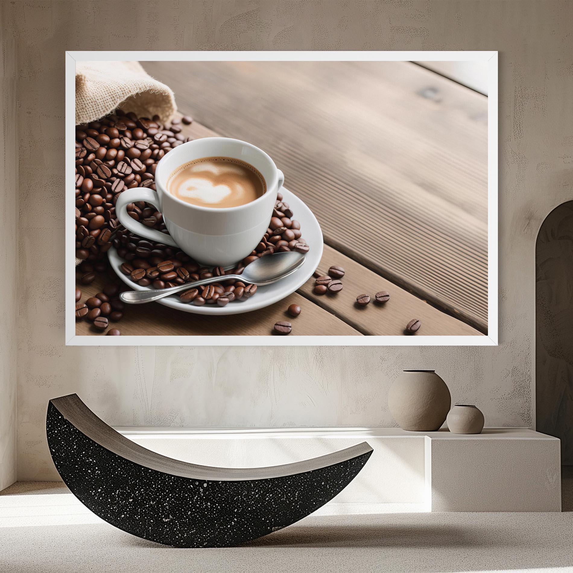 Tablou Canvas Coffee On Table mockup 8