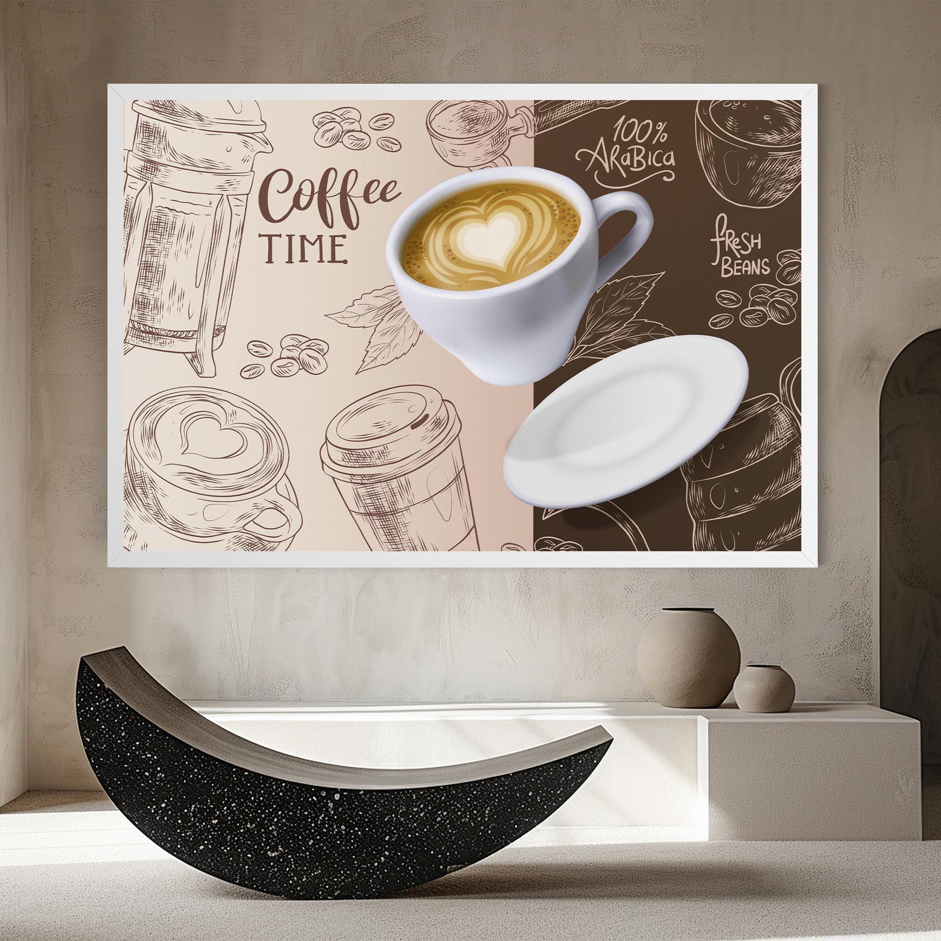 Tablou Canvas Coffee Time mockup 8