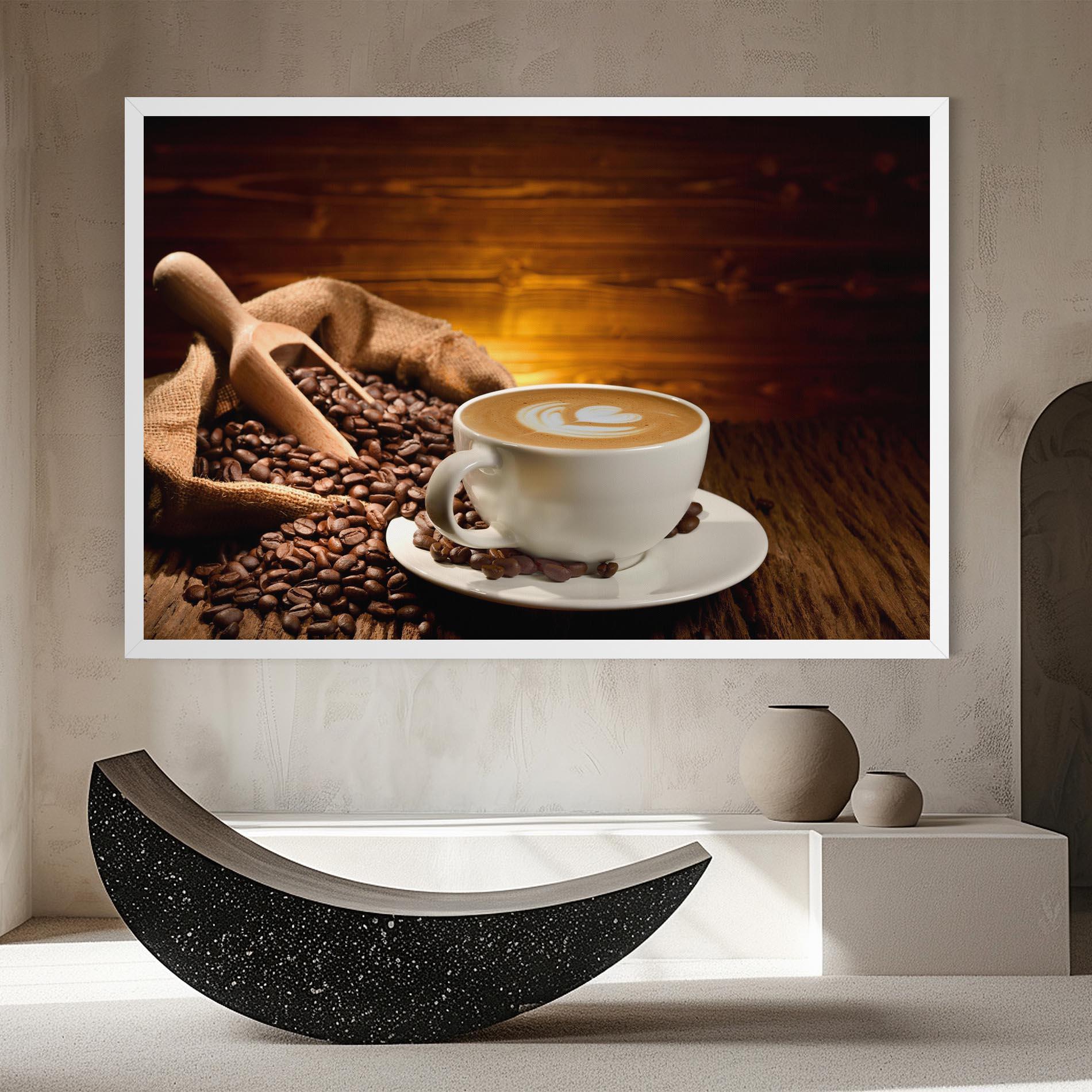 Tablou Canvas Latte Coffee mockup 8