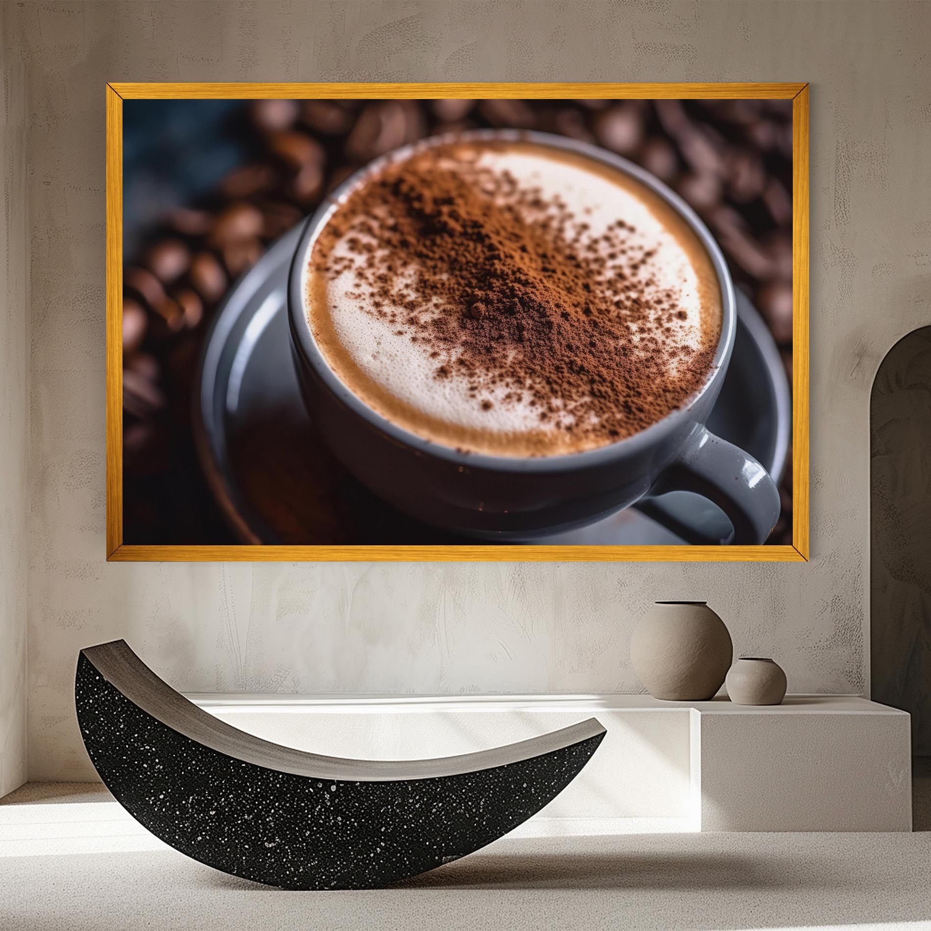 Cappuccino Coffee Close Up mockup 8