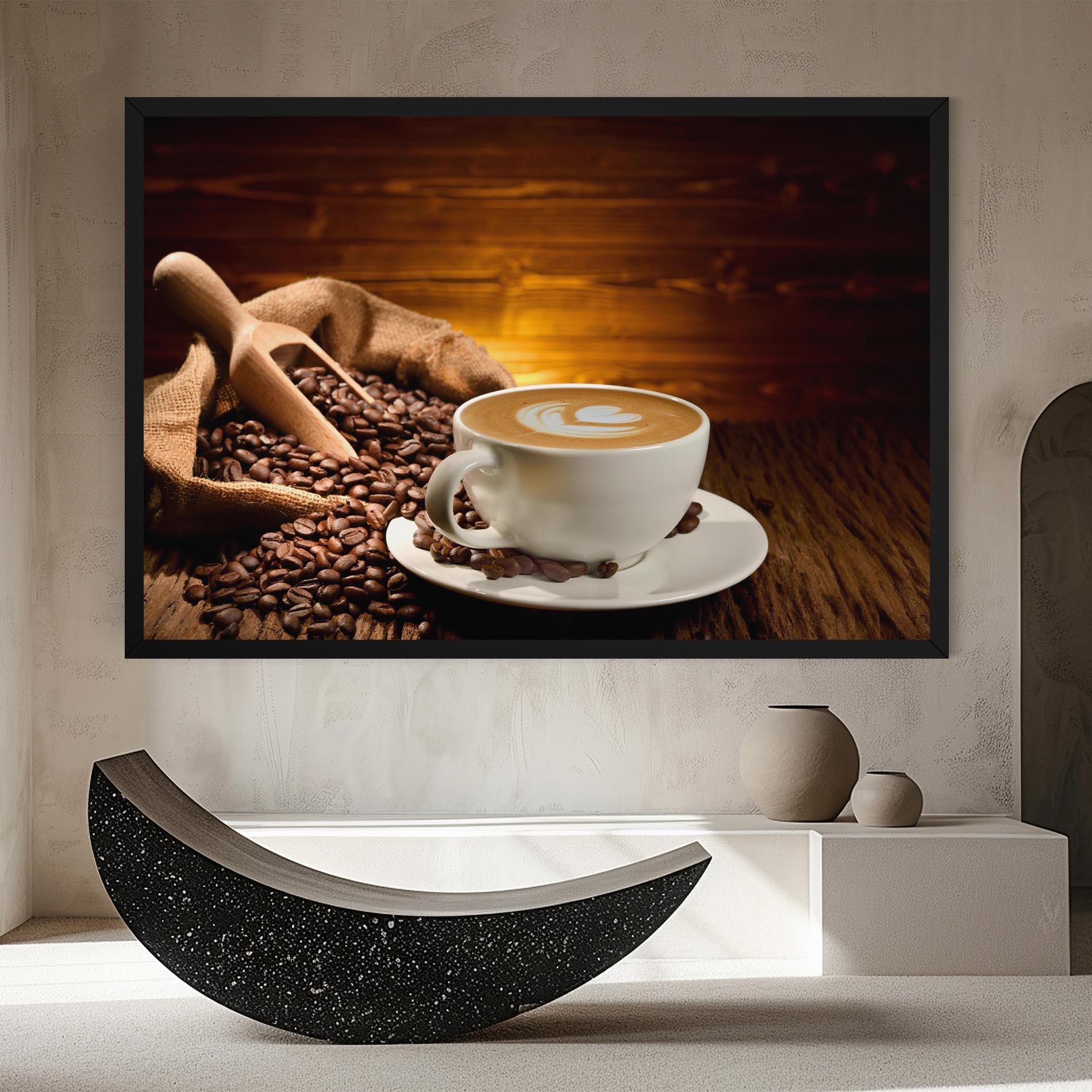 Tablou Canvas Latte Coffee mockup 8
