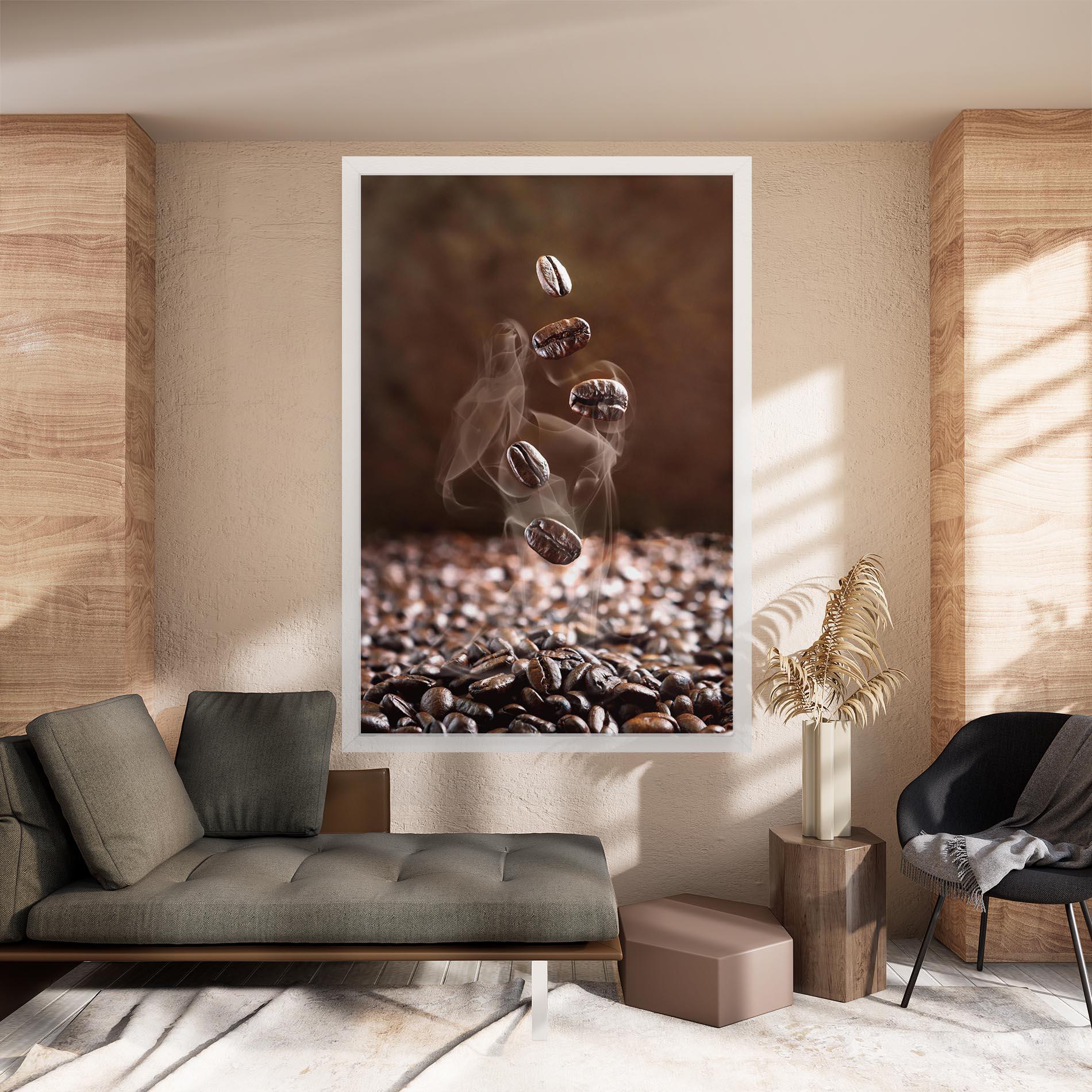 Tablou Canvas Close Up Falling Beans mockup 8