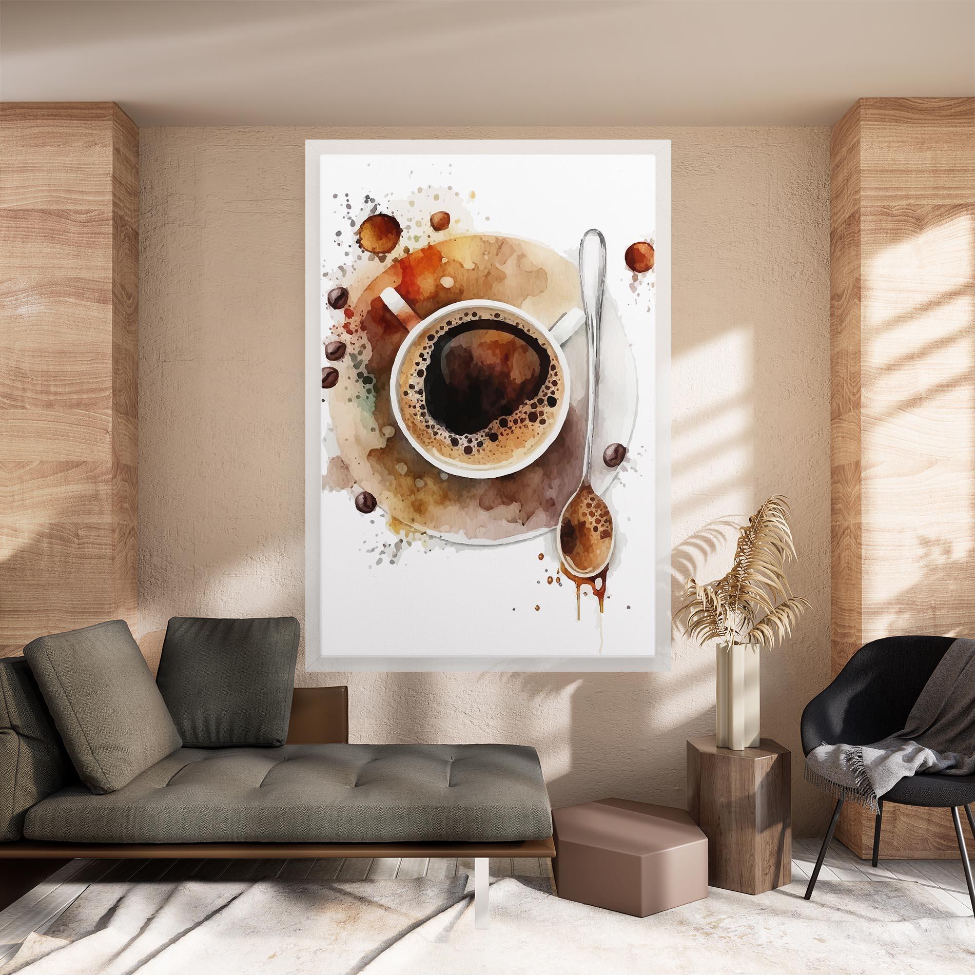 Tablou Canvas Coffee Liquid mockup 8