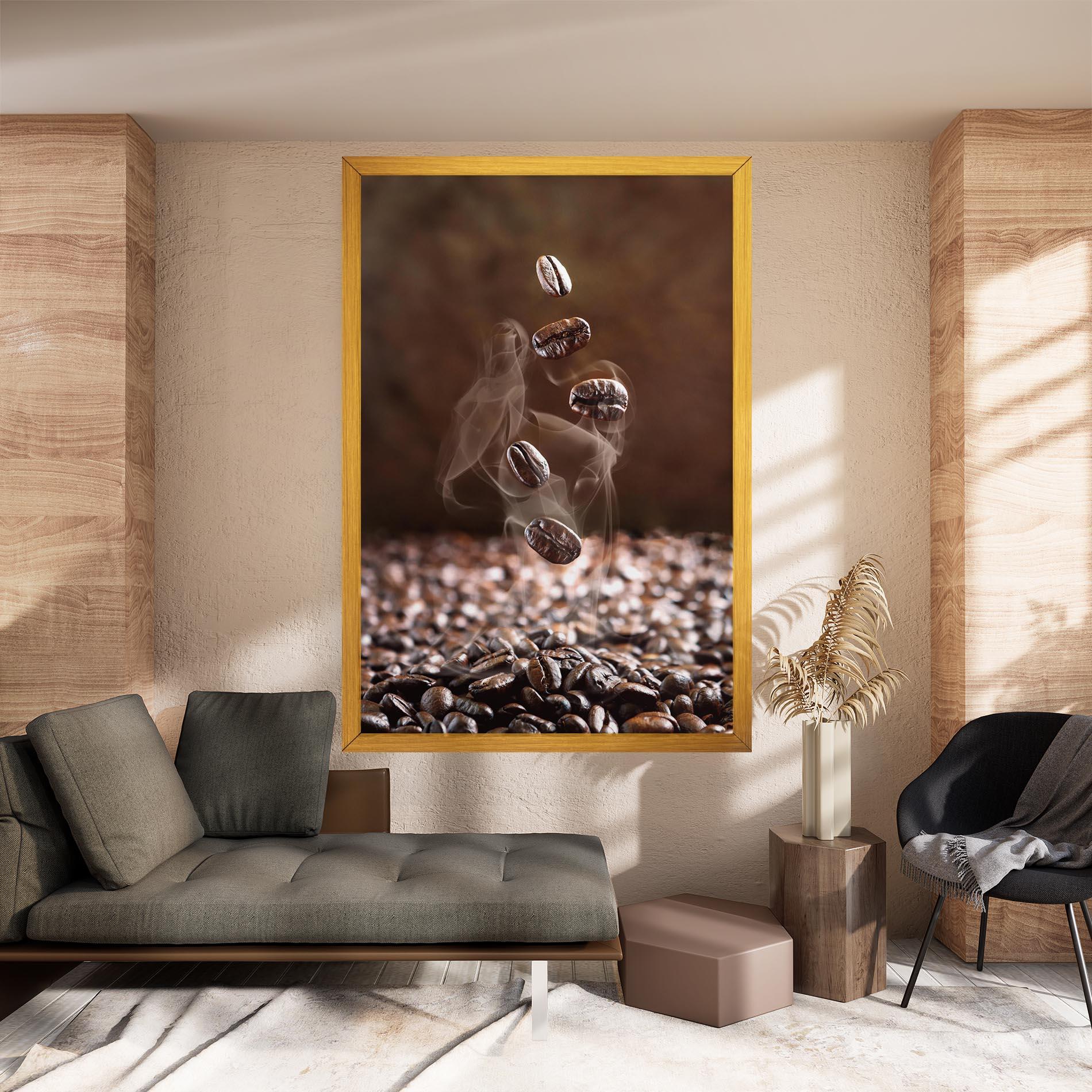 Tablou Canvas Close Up Falling Beans mockup 8