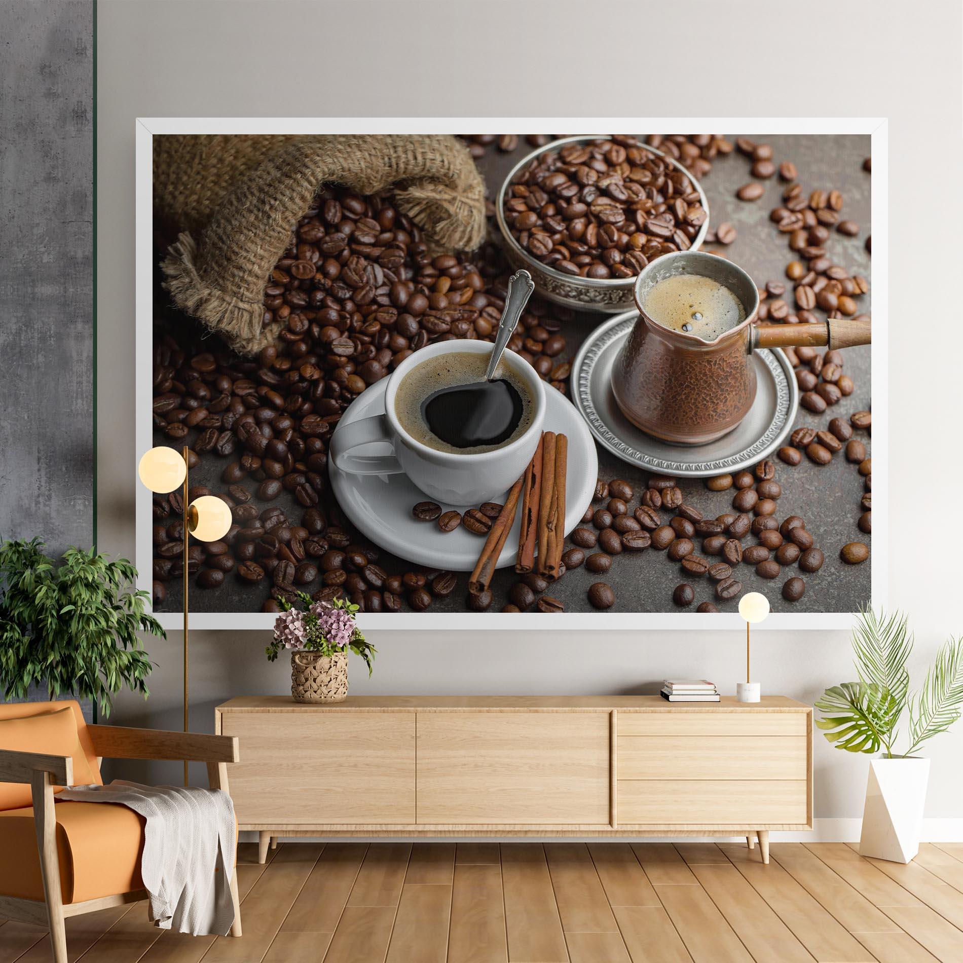 Tablou Canvas Black Coffee Bean mockup 9