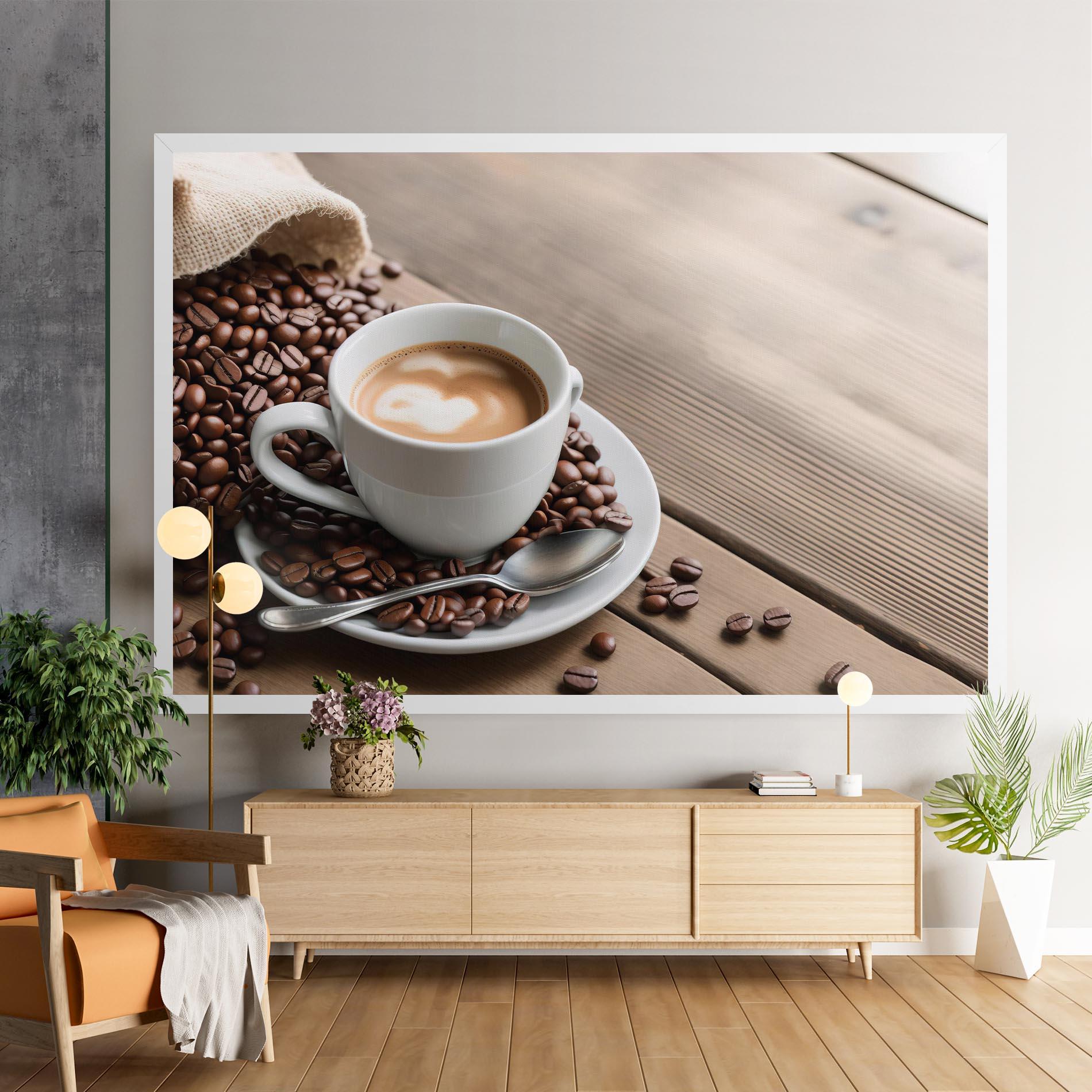 Tablou Canvas Coffee On Table mockup 9