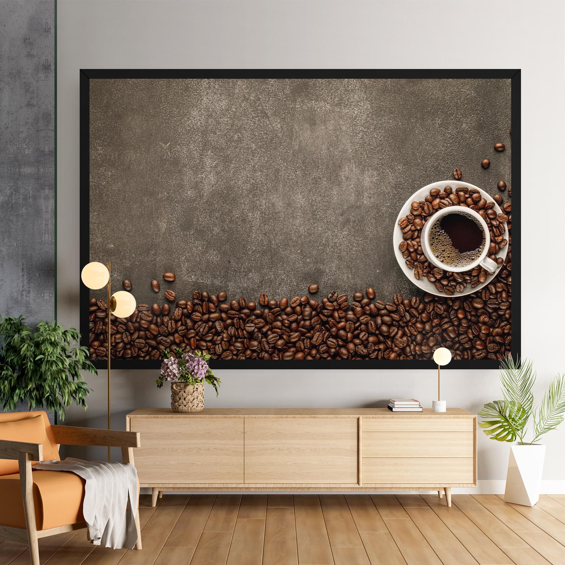 Coffee On Grey Table mockup 9