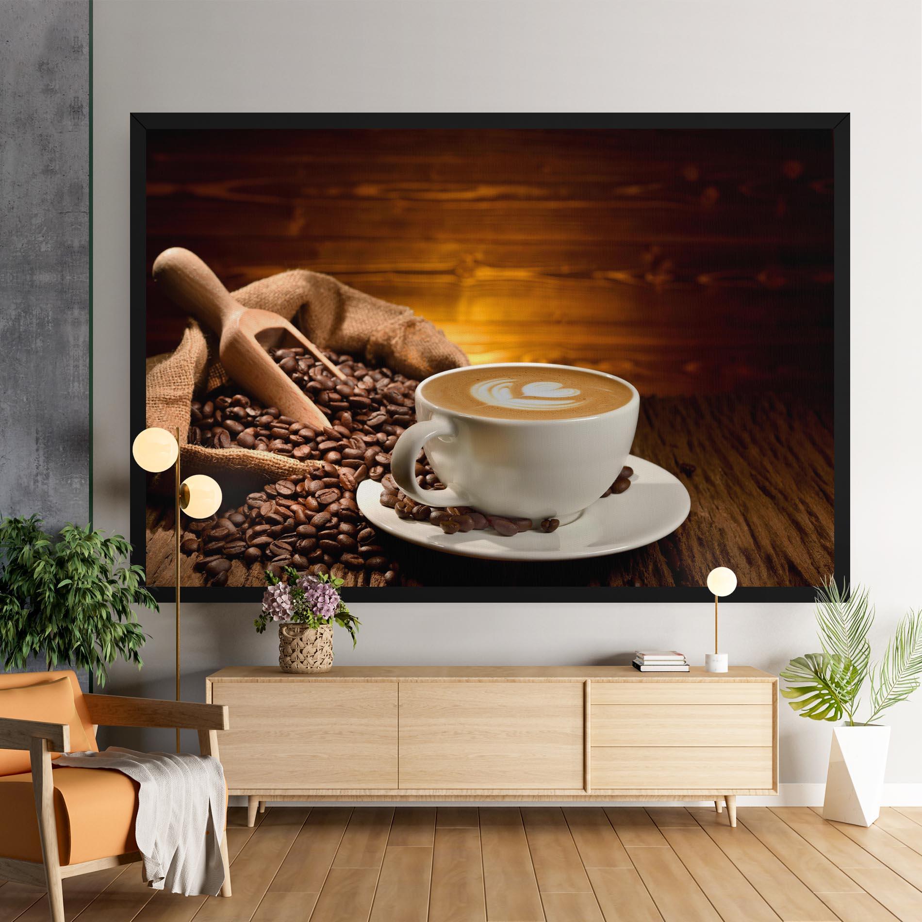 Tablou Canvas Latte Coffee mockup 9