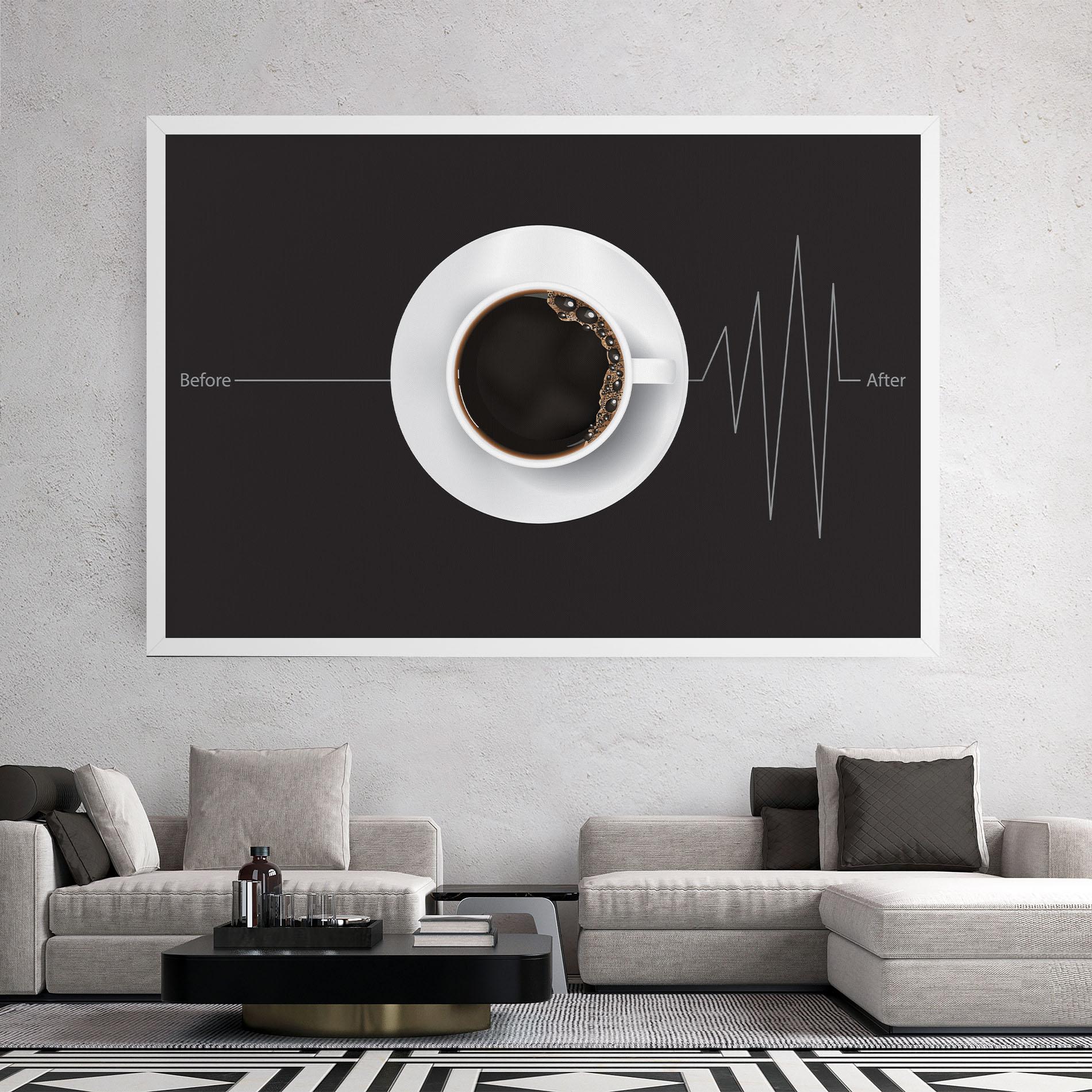 Tablou Canvas After Coffee mockup 2