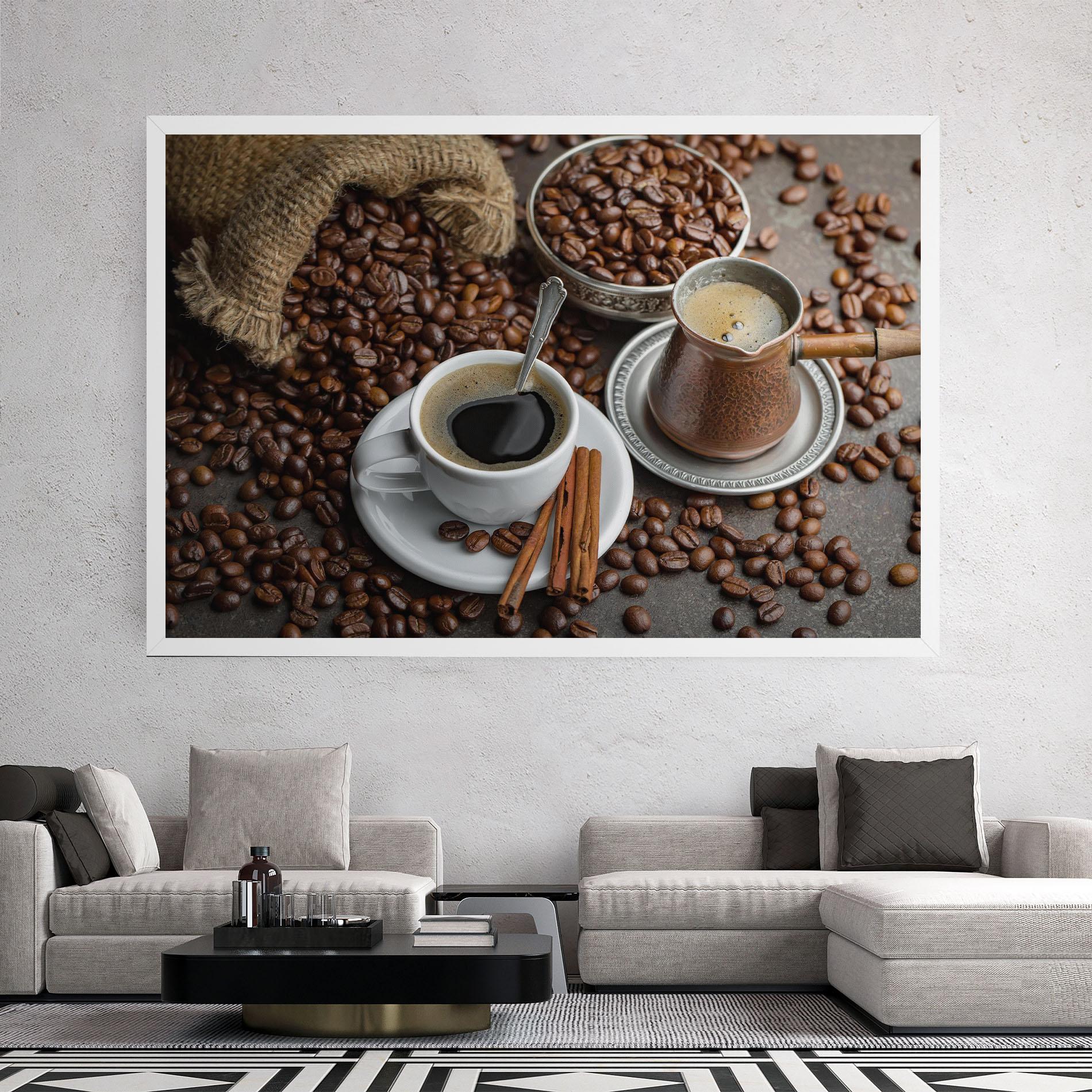 Tablou Canvas Black Coffee Bean mockup 2