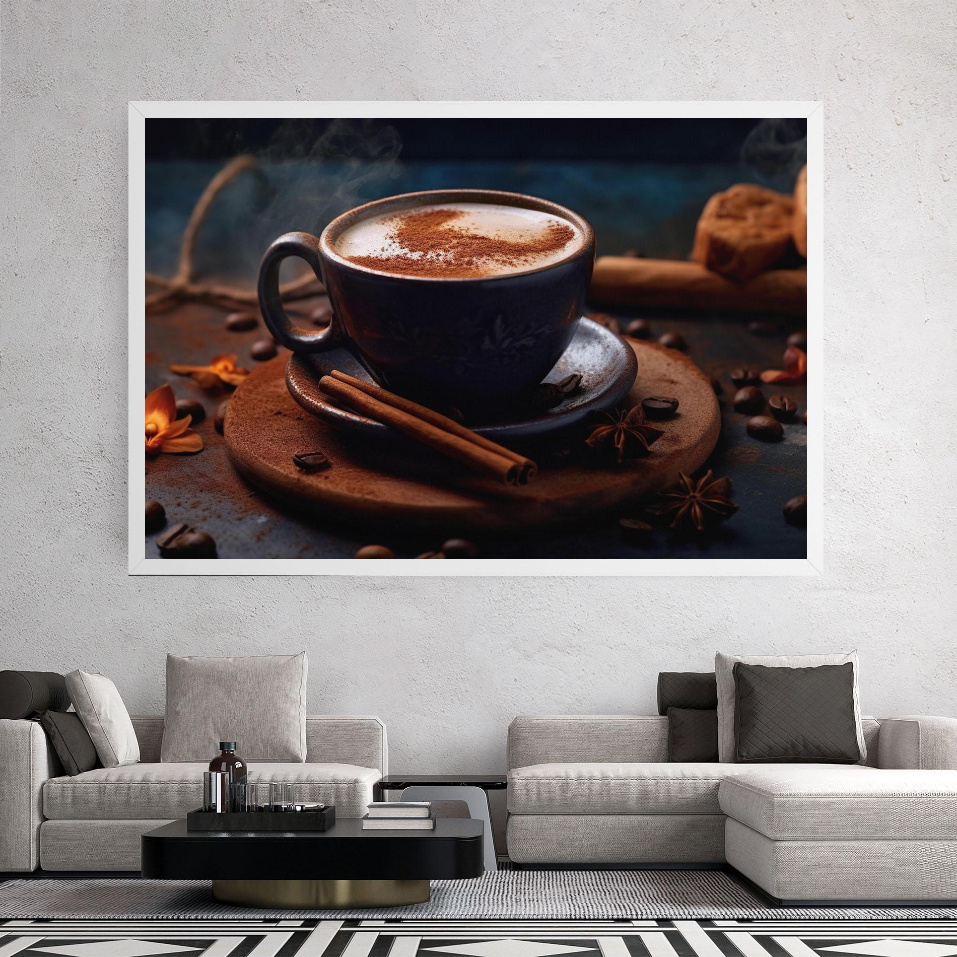 Tablou Canvas Cinnamon Coffee Cup mockup 2