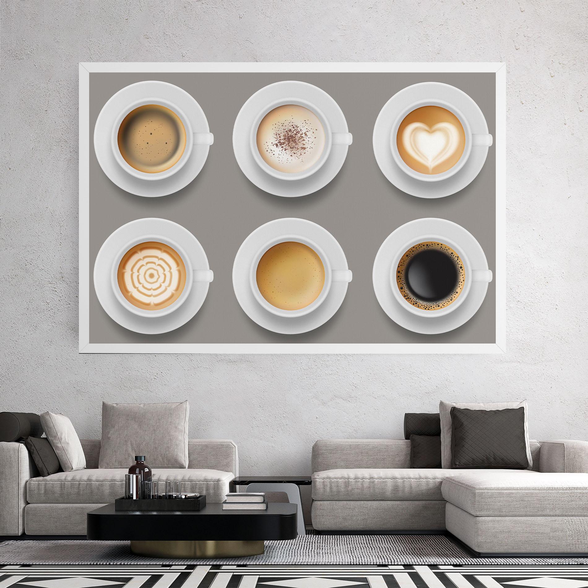 Tablou Canvas Coffee Cups Mix mockup 2