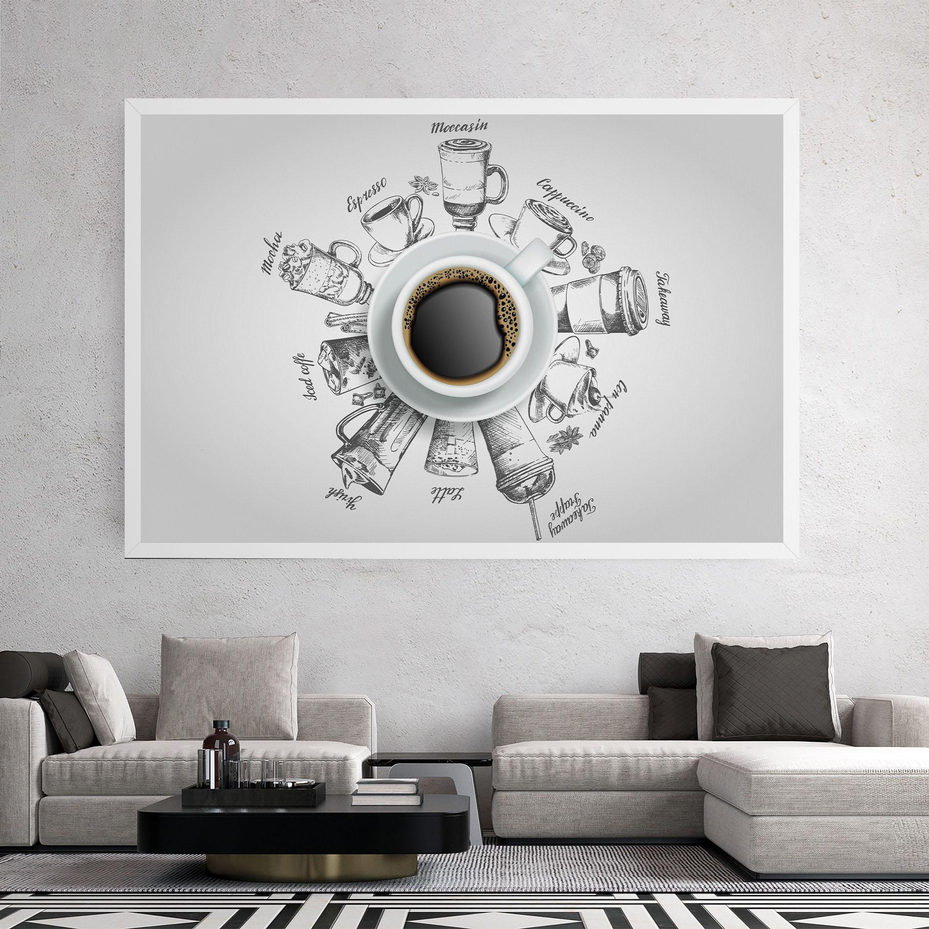 Tablou Canvas Coffee List mockup 2