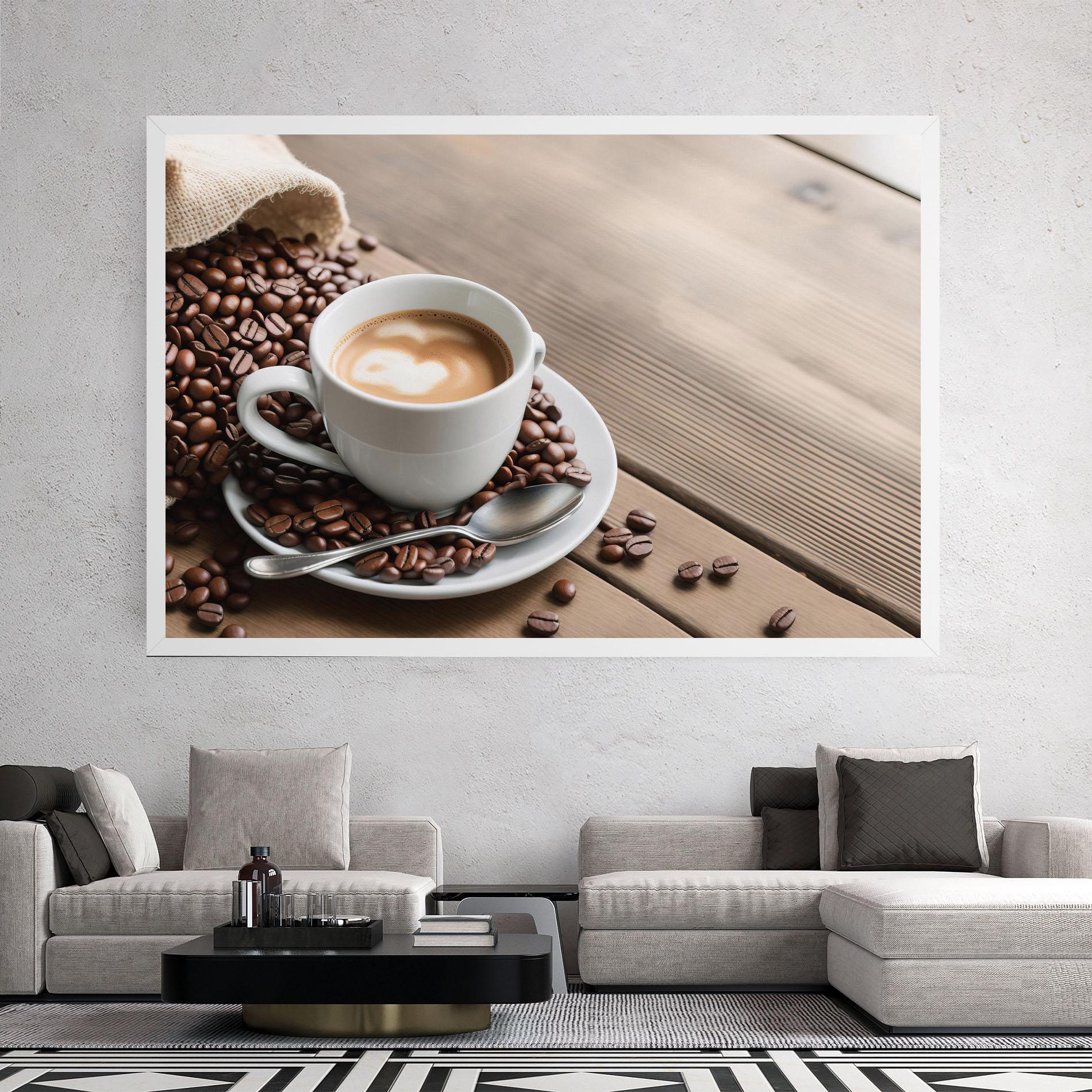 Tablou Canvas Coffee On Table mockup 2