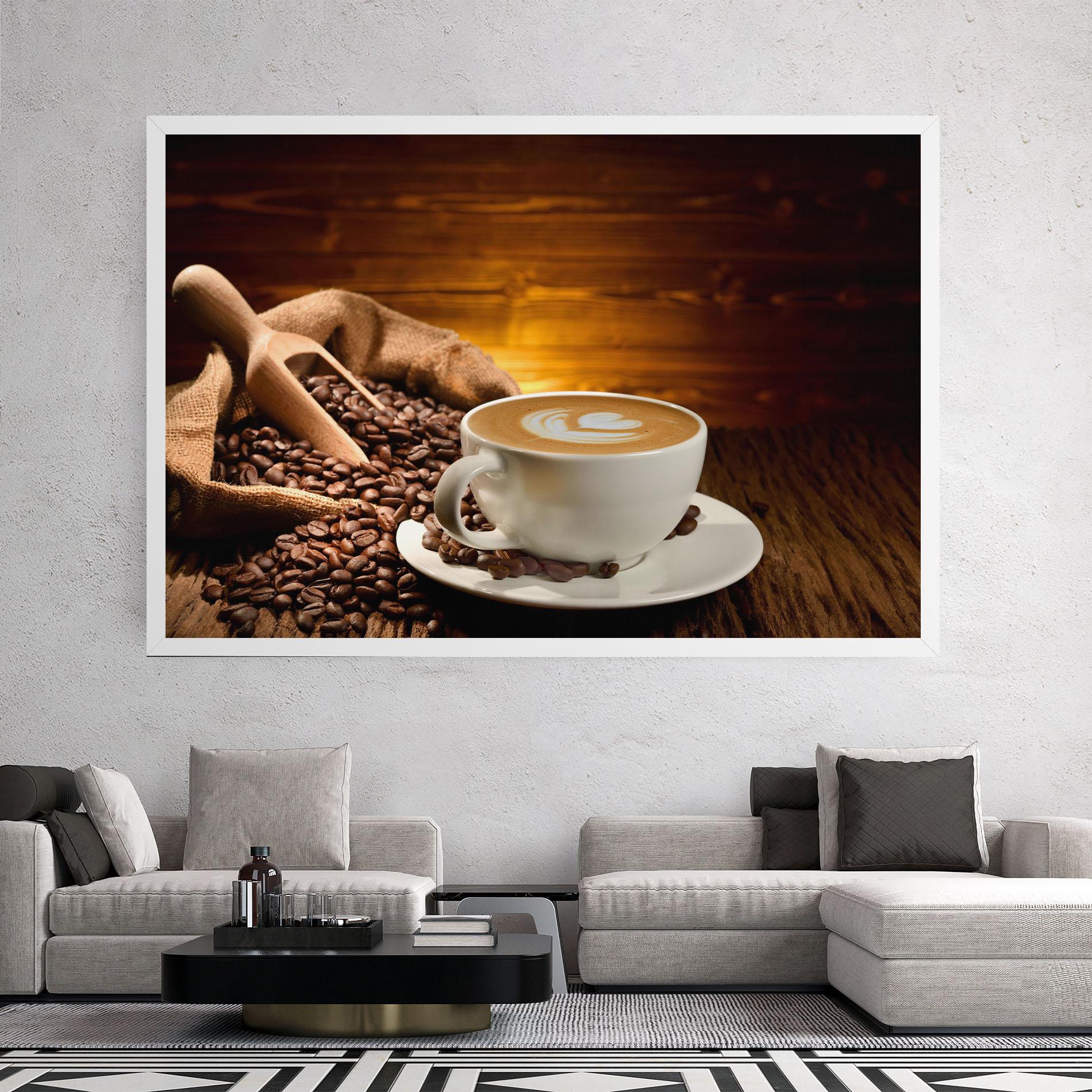 Tablou Canvas Latte Coffee mockup 2