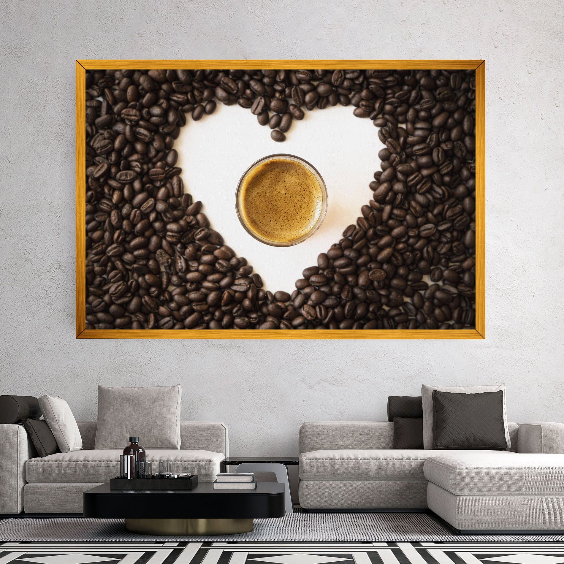 Coffee Bean Heart mockup 2