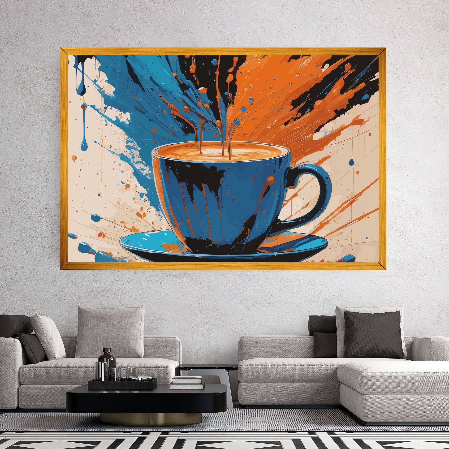 Coffee Blue Orange mockup 2