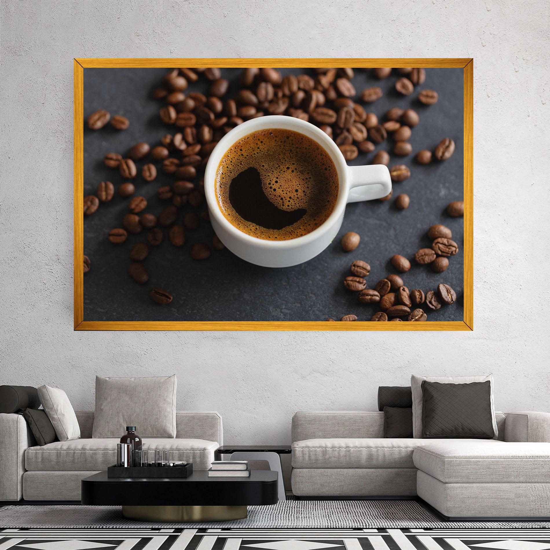 Tablou Canvas Espresso Close Up mockup 2