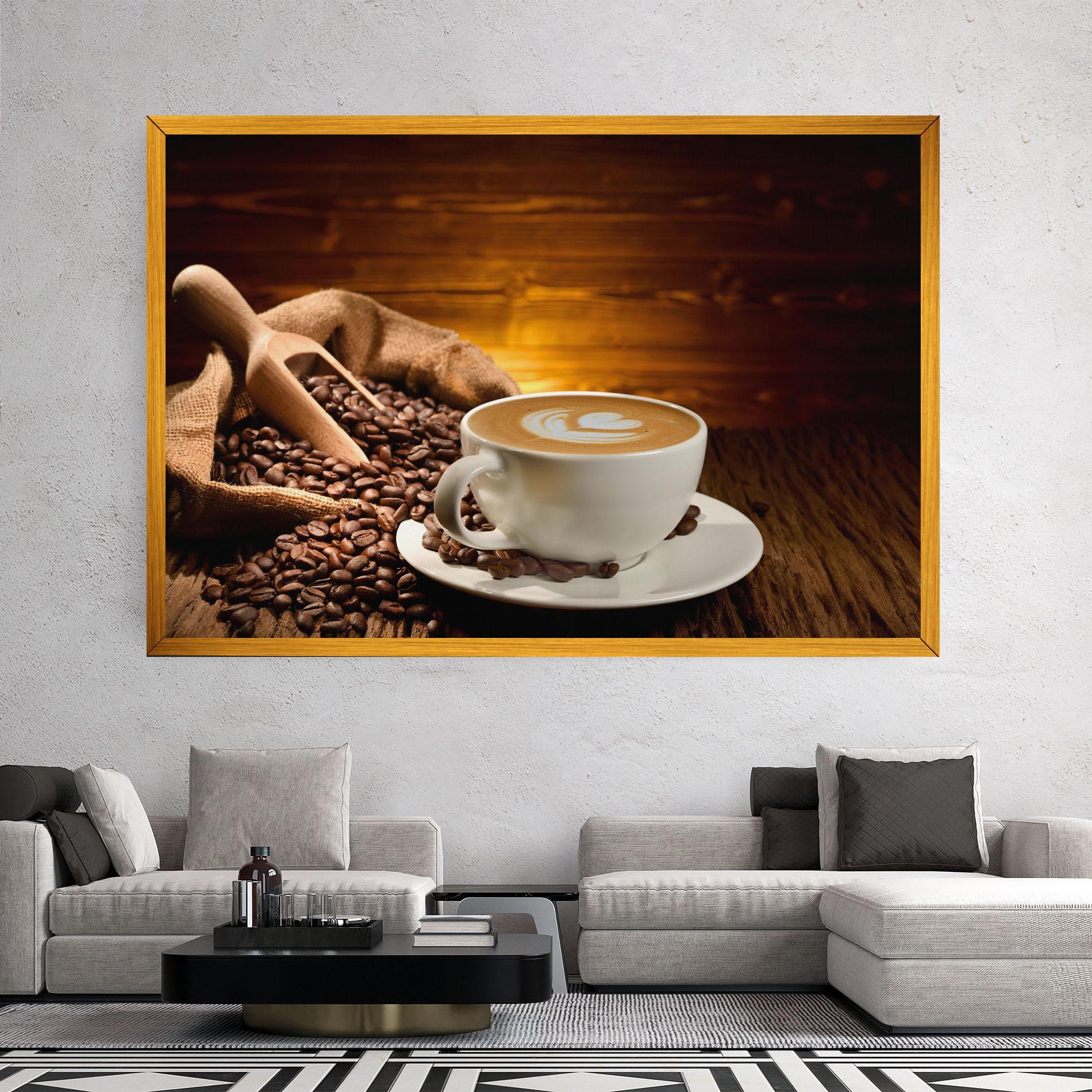 Tablou Canvas Latte Coffee mockup 2