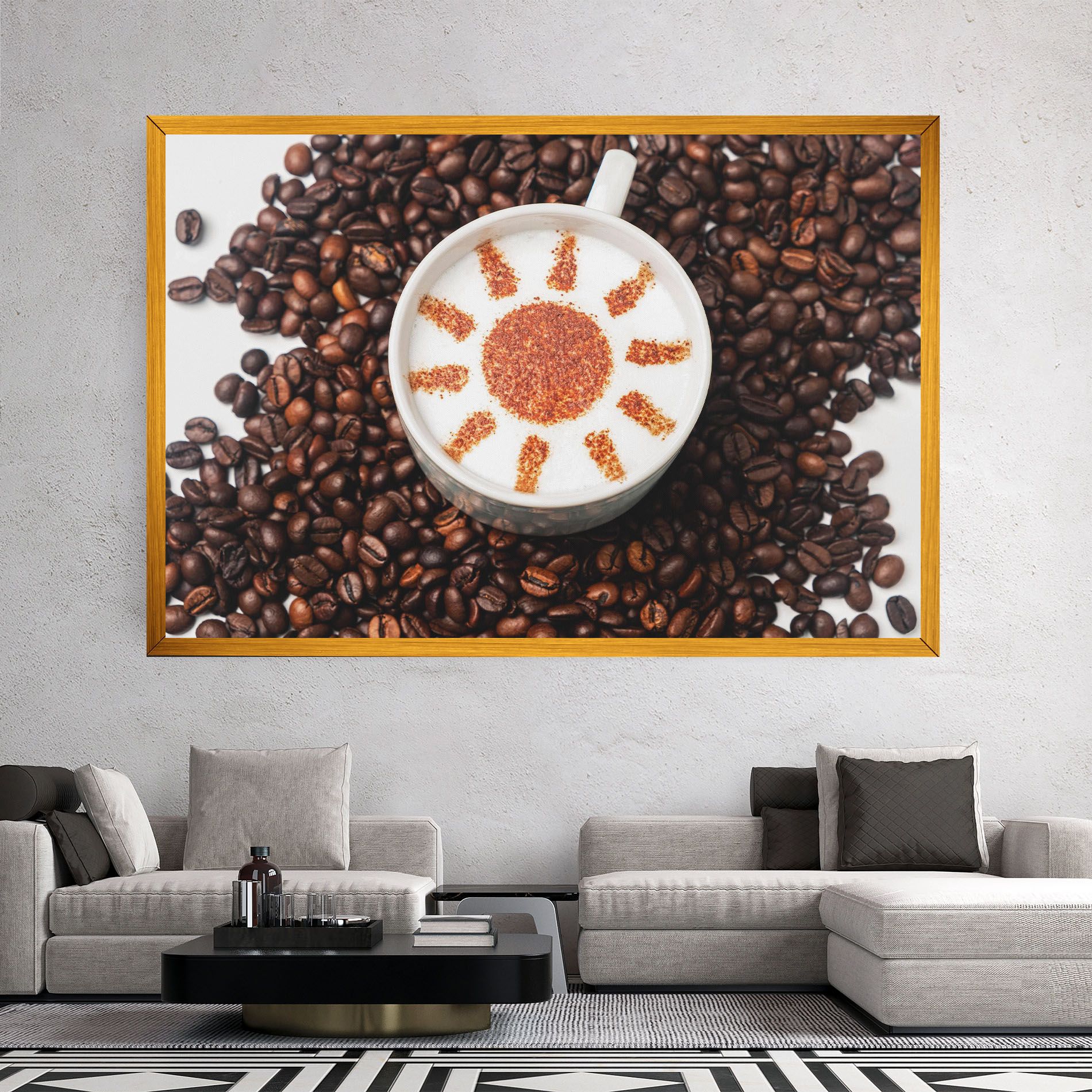 Sun Pattern Coffee mockup 2