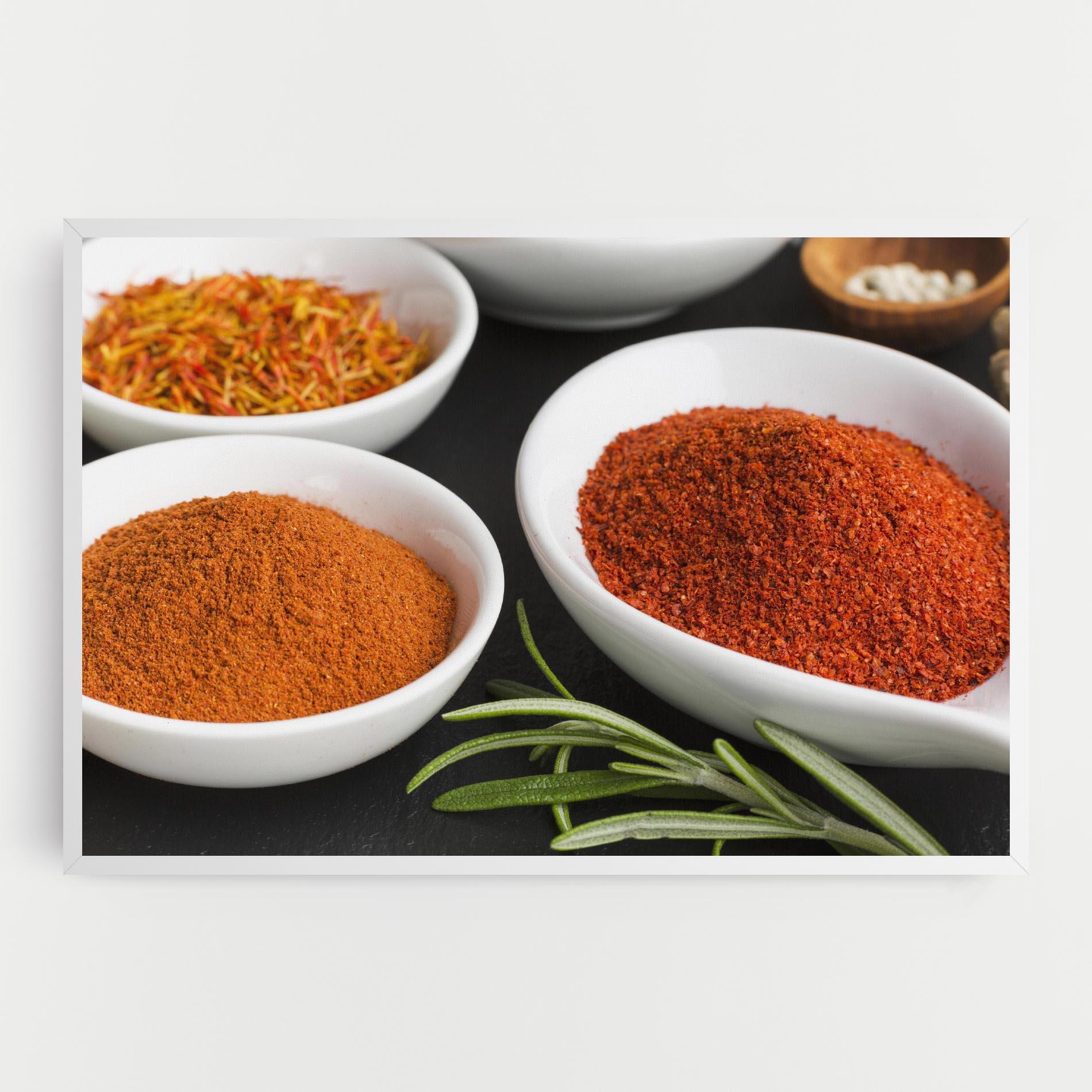 Tablou Canvas Close Up Spices Powder mockup 0
