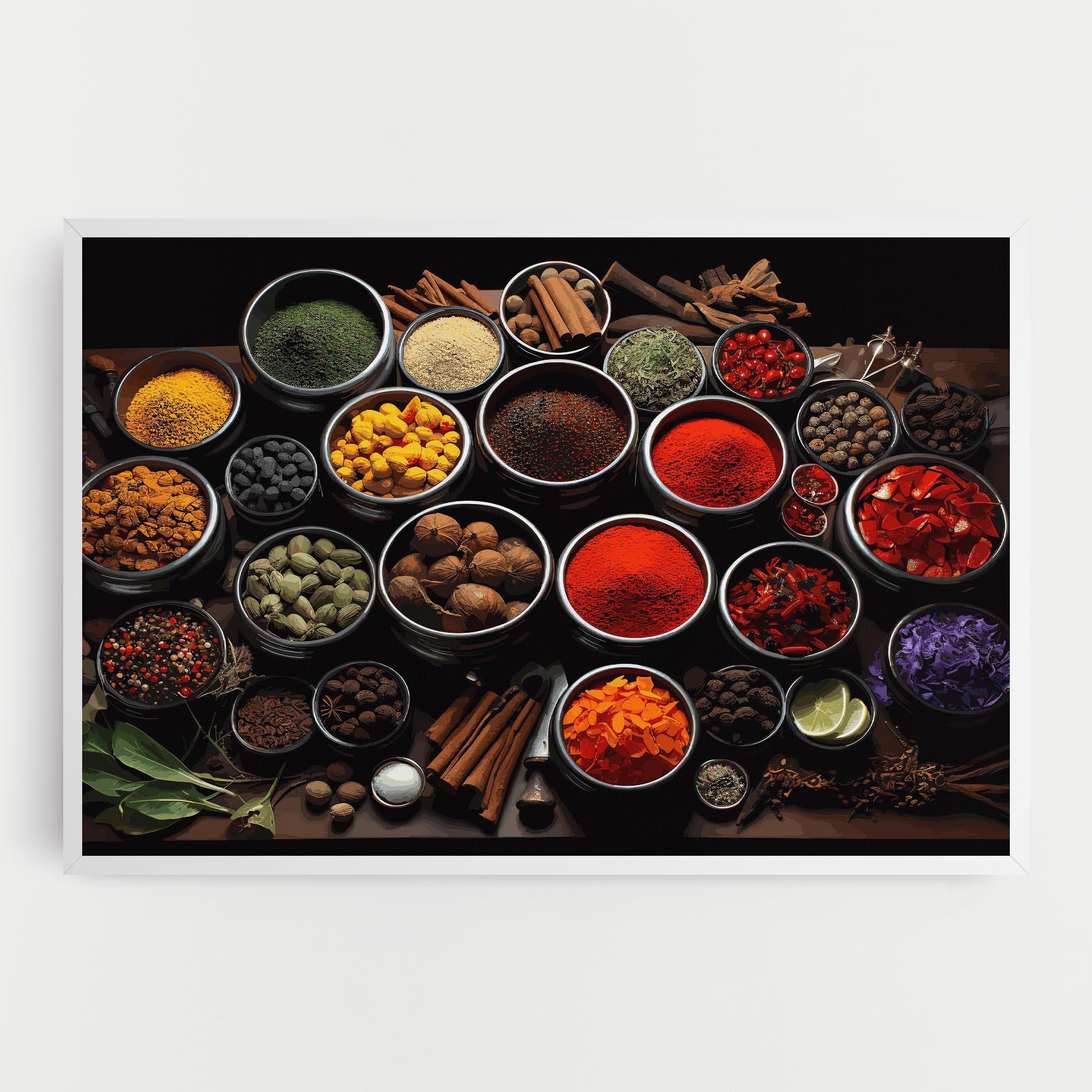 Tablou Canvas Colorful Herbs Art mockup 0